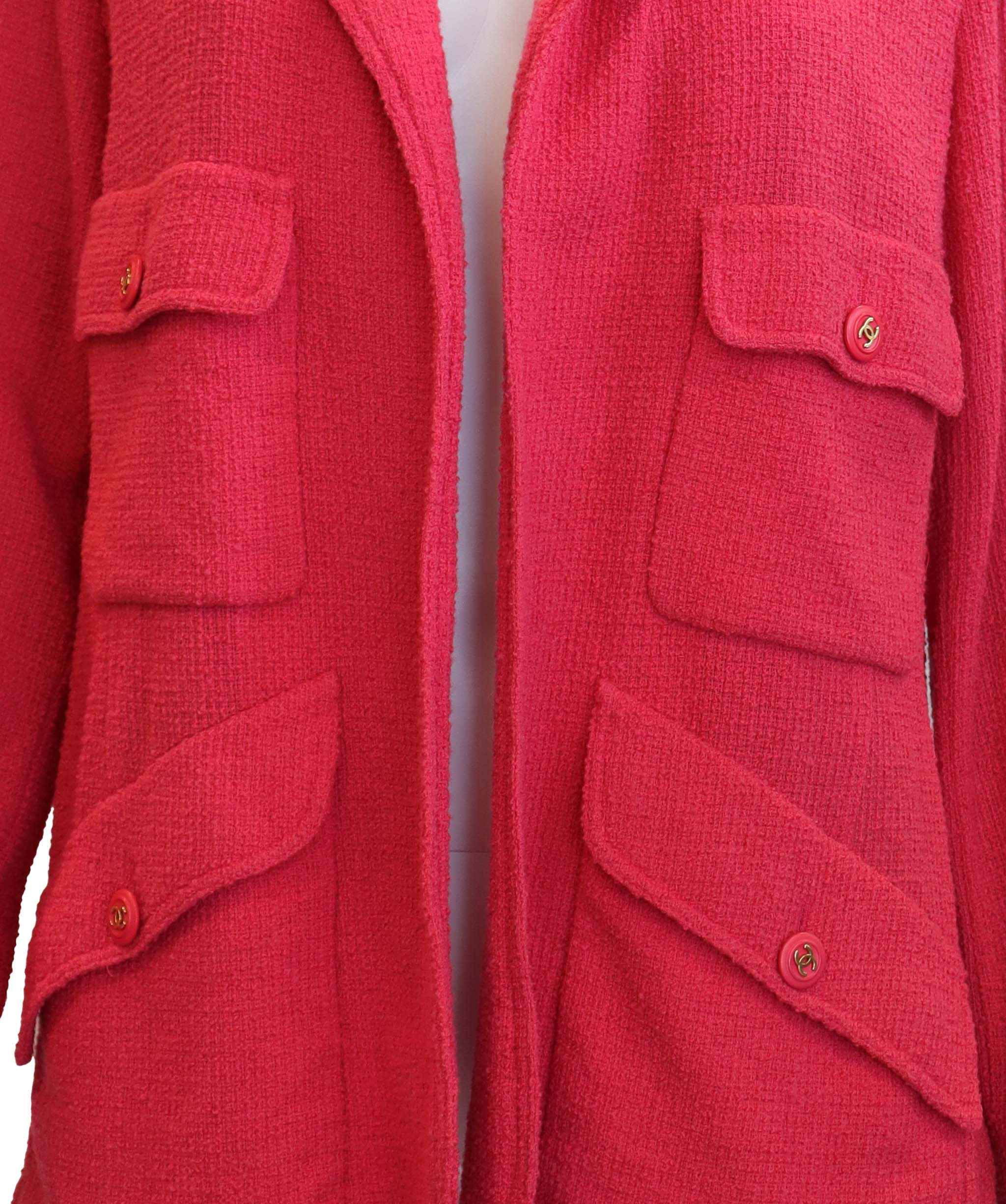 Chanel Chanel Open Front Jacket Pink DXBS6047