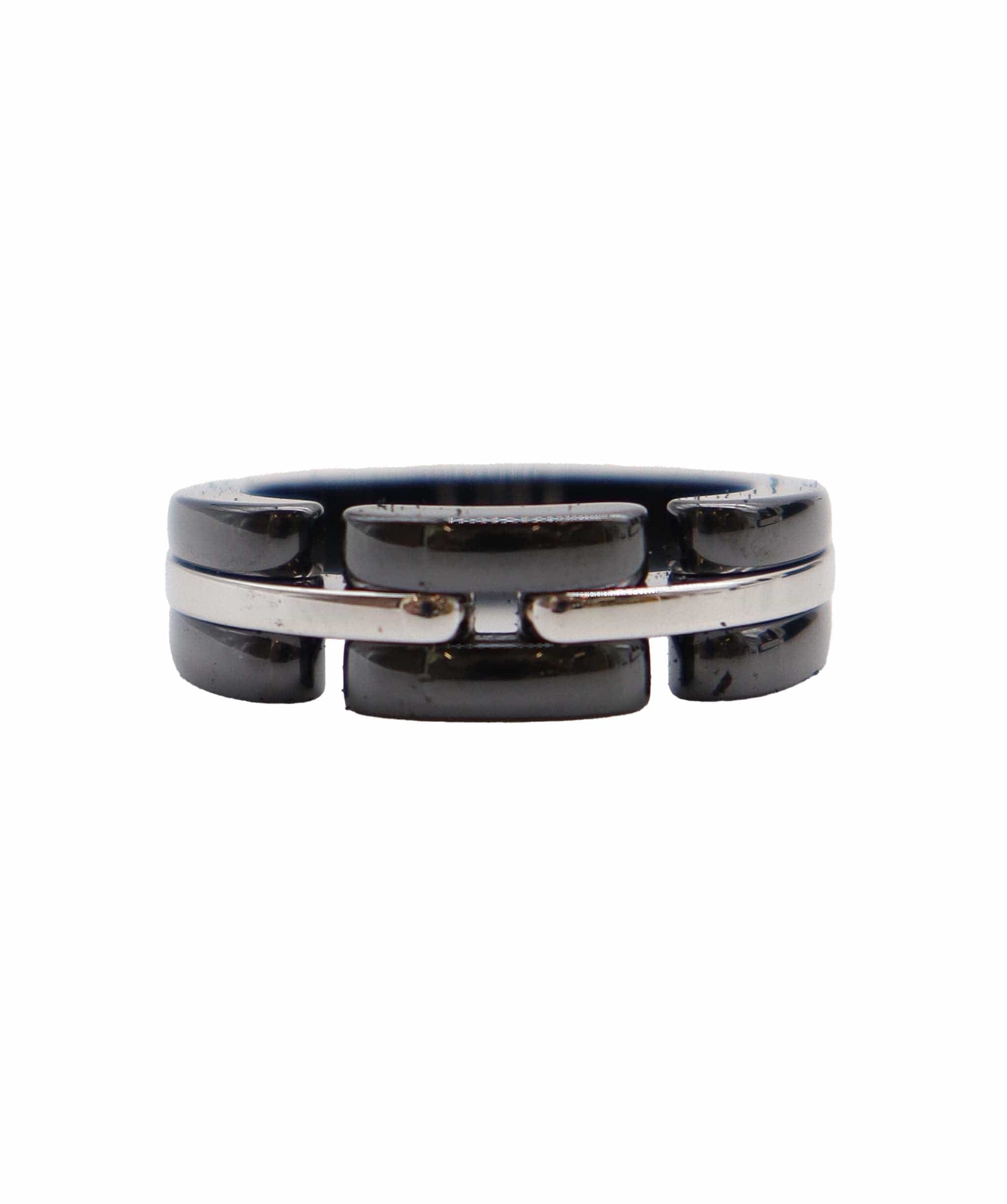 Chanel CHANEL ULTRA Ring Black Ceramic 18K WG 750 Size54 6.25-6.5(US) 90250380 DXBS3891