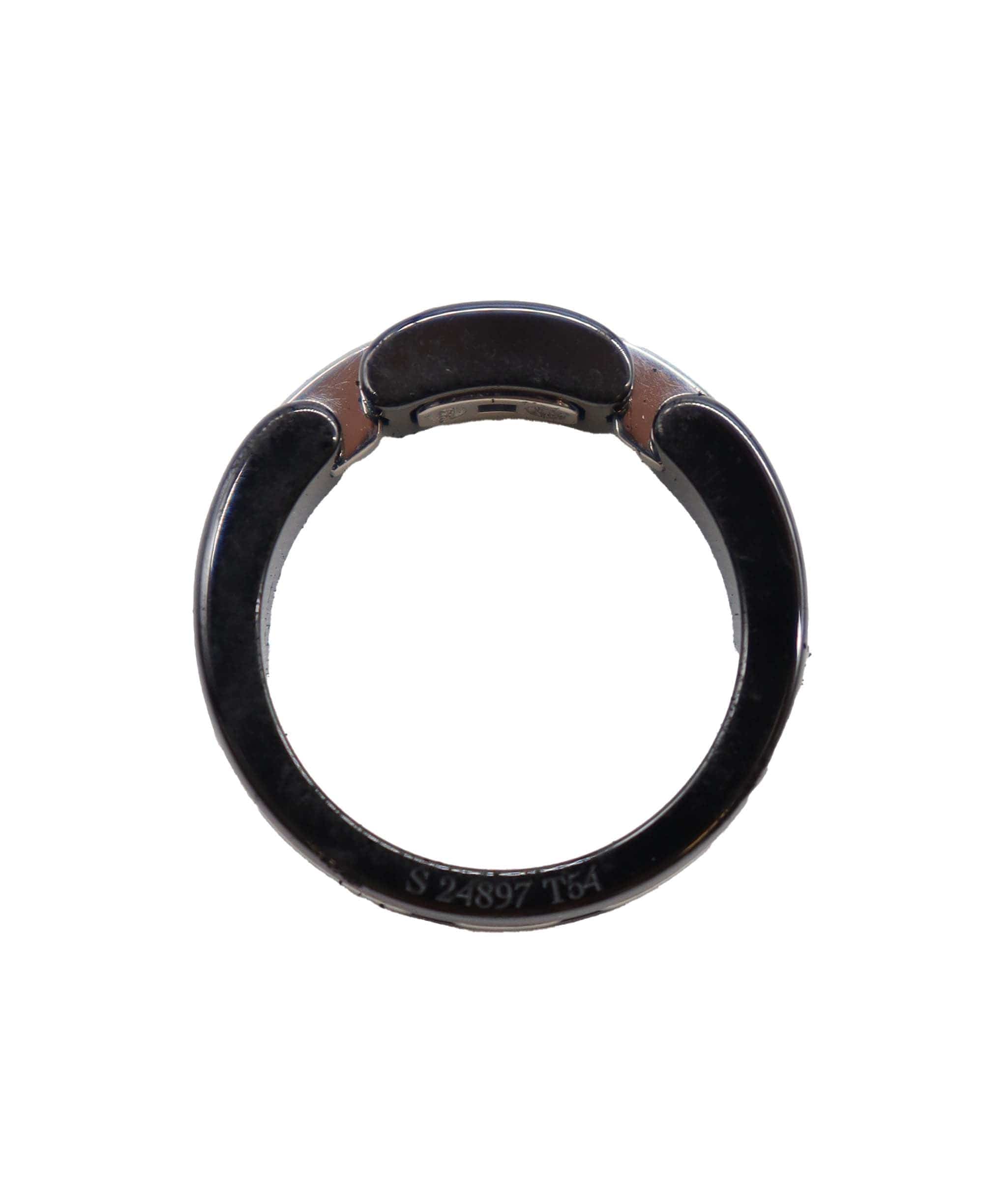 Chanel CHANEL ULTRA Ring Black Ceramic 18K WG 750 Size54 6.25-6.5(US) 90250380 DXBS3891