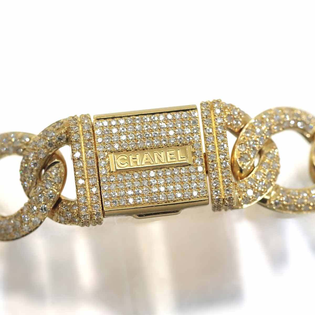 CHANEL CHANEL Premiere L H0114 Bezel Diamond 750 YG Quartz Black Dial Ladies 90257505