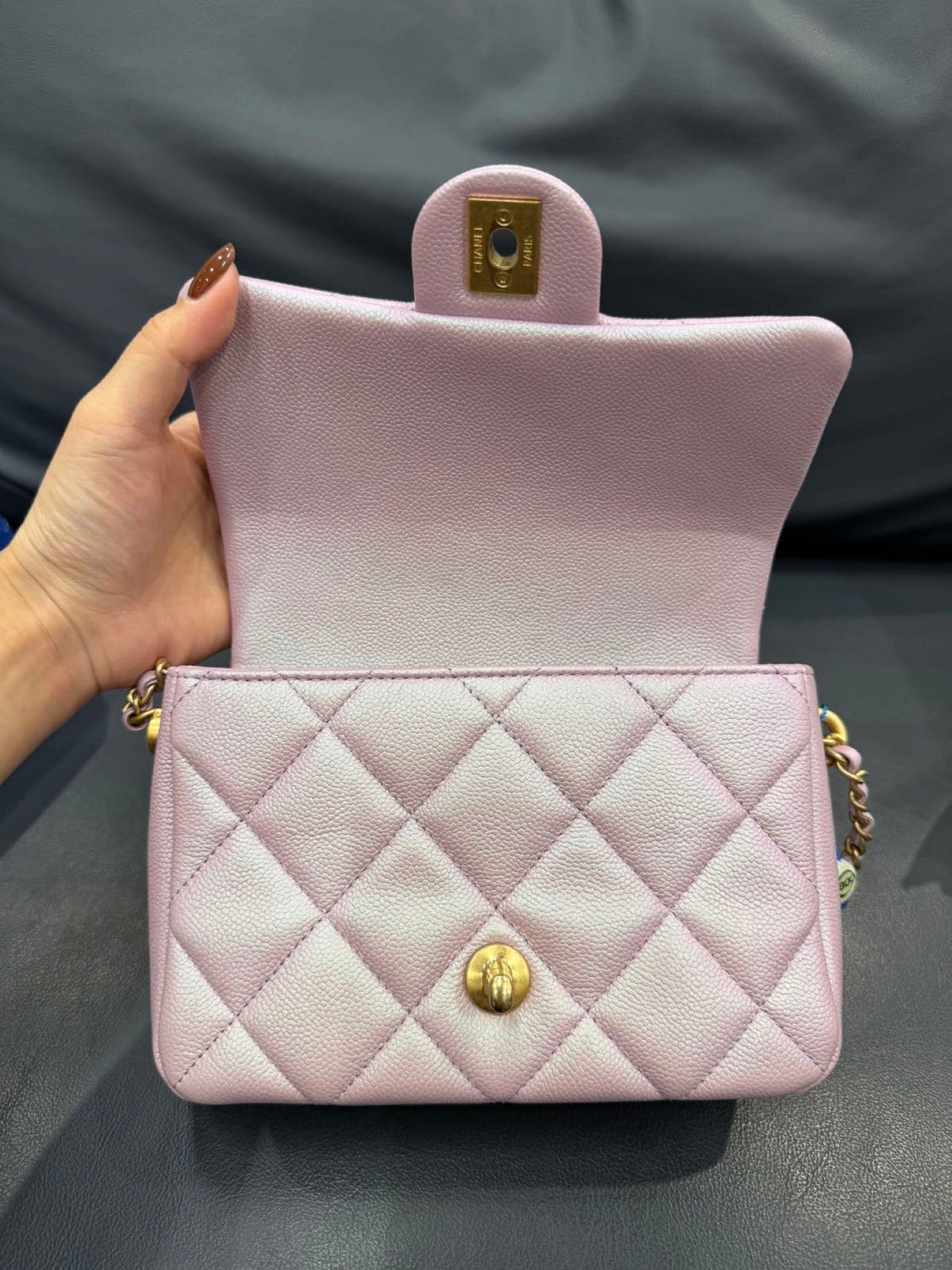 Chanel Chanel My Perfect Mini Flap - Purple / Pink Iridescent