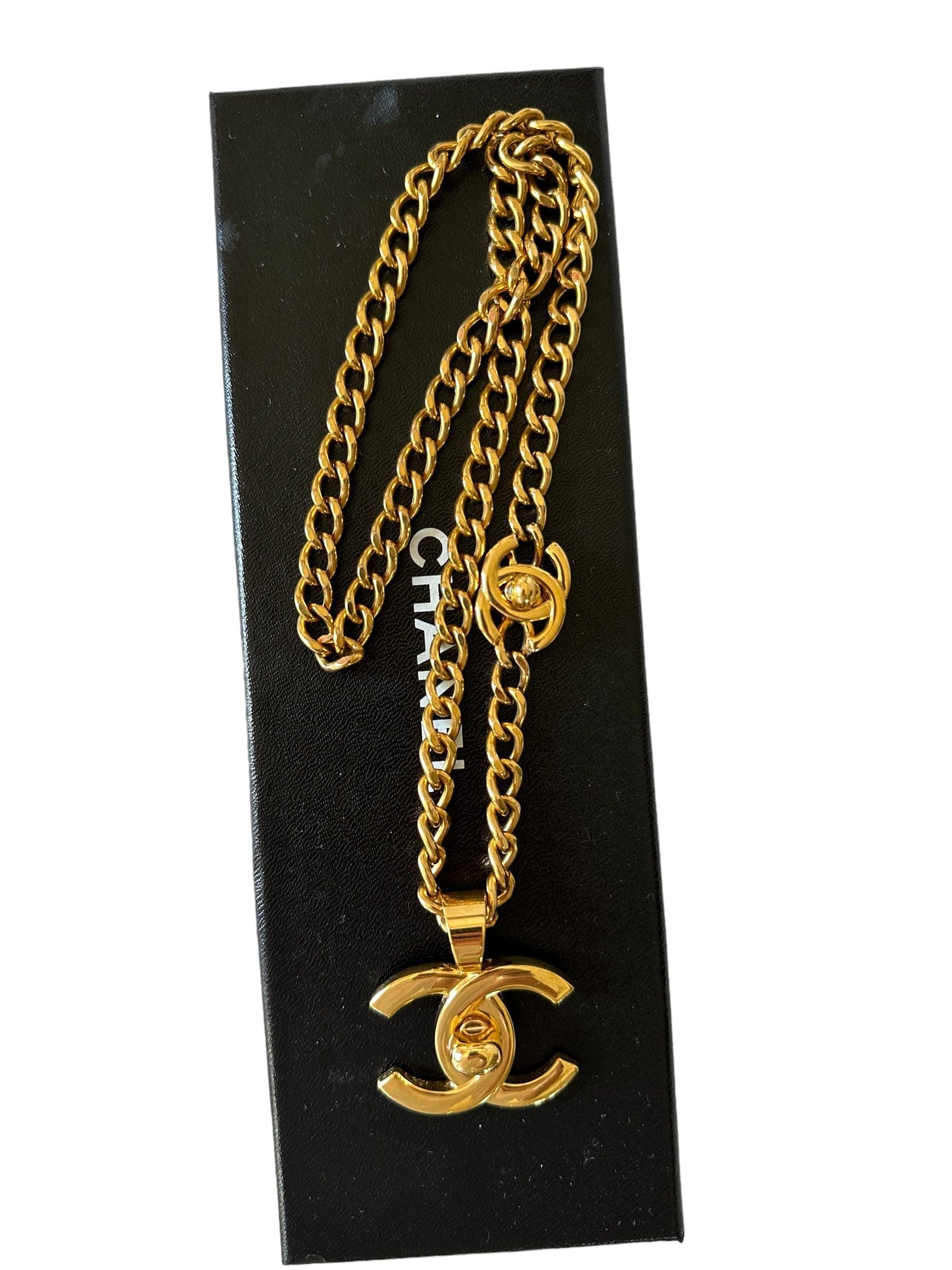 Chanel Chanel Vintage Long Turnlock Necklace