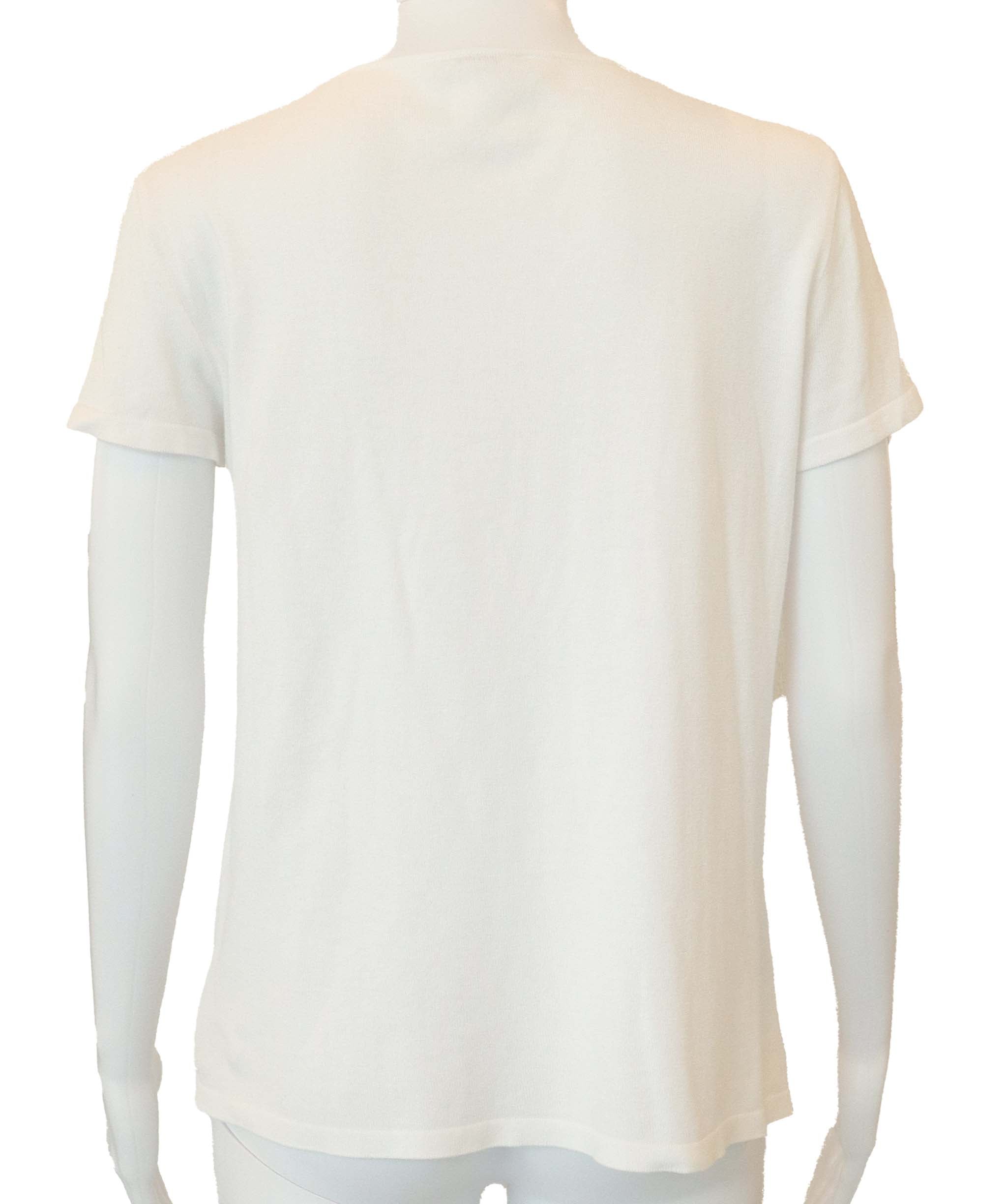 Chanel Chanel CC Knit Top White DXBS1874