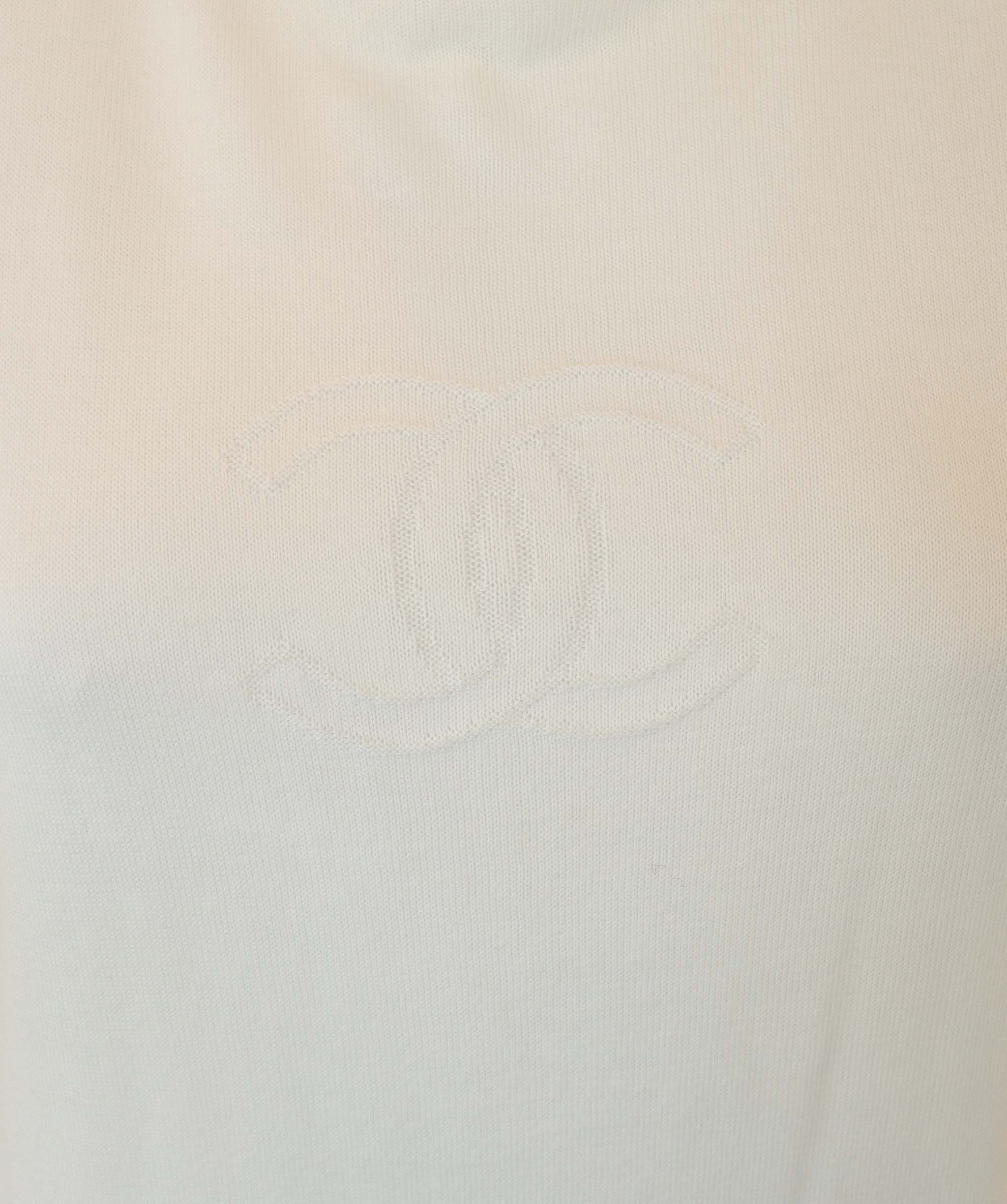 Chanel Chanel CC Knit Top White DXBS1874