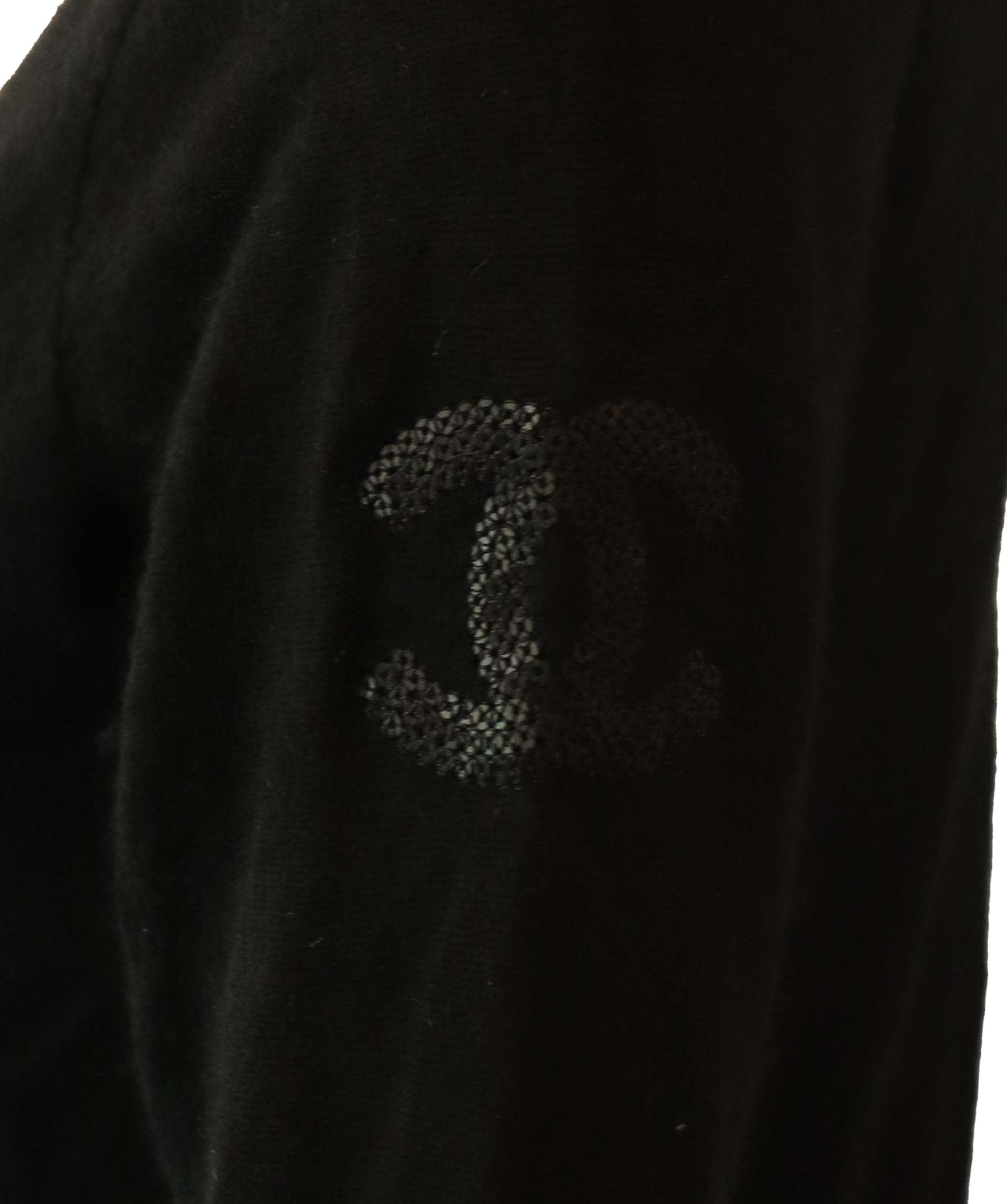 Chanel Chanel Sport Logo Cashmere Zipped Jacket Black DXBS2021