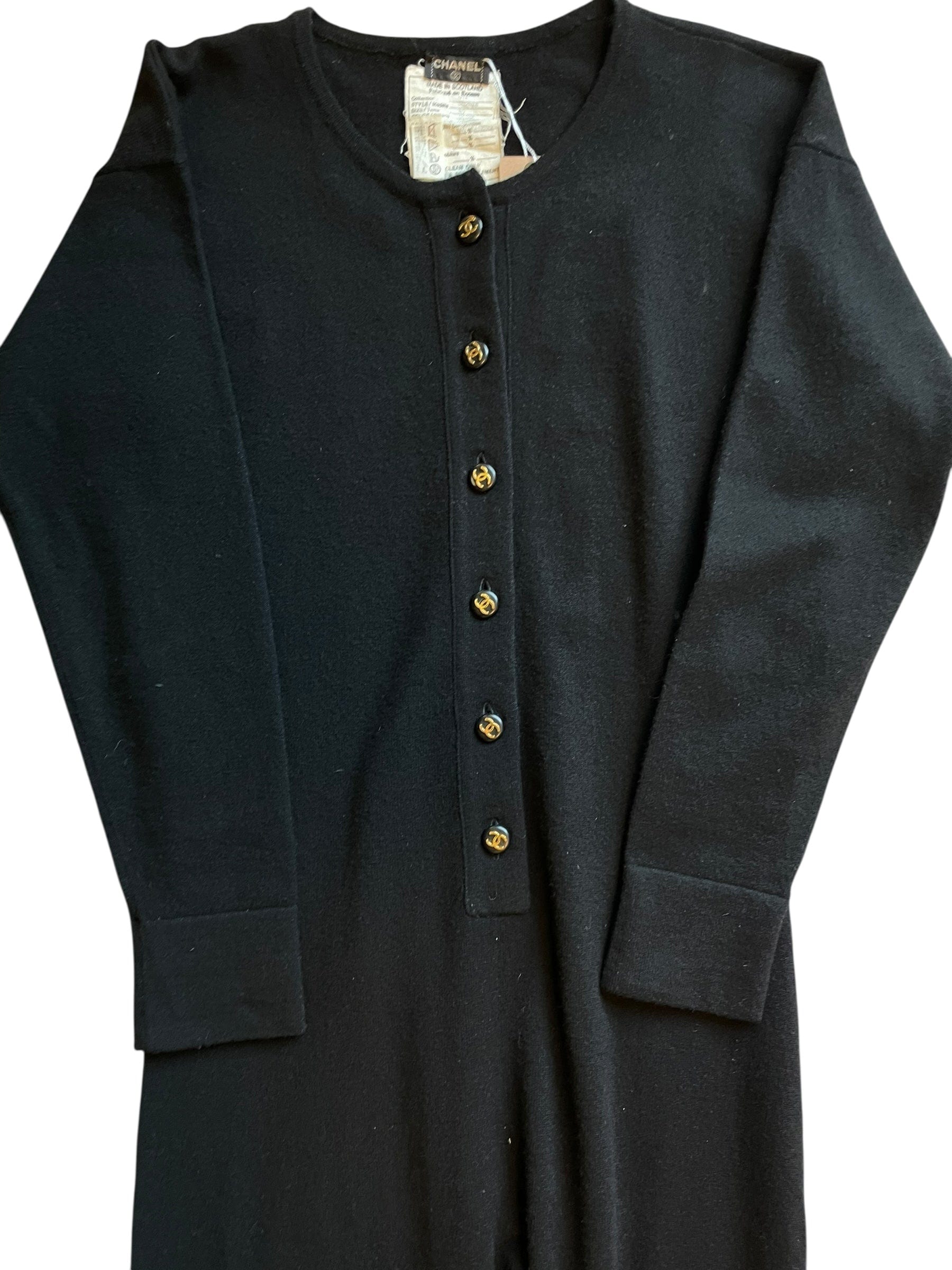 Chanel 1993A Runway Cashmere Chanel Jumpsuit Onesie  DXBK0443