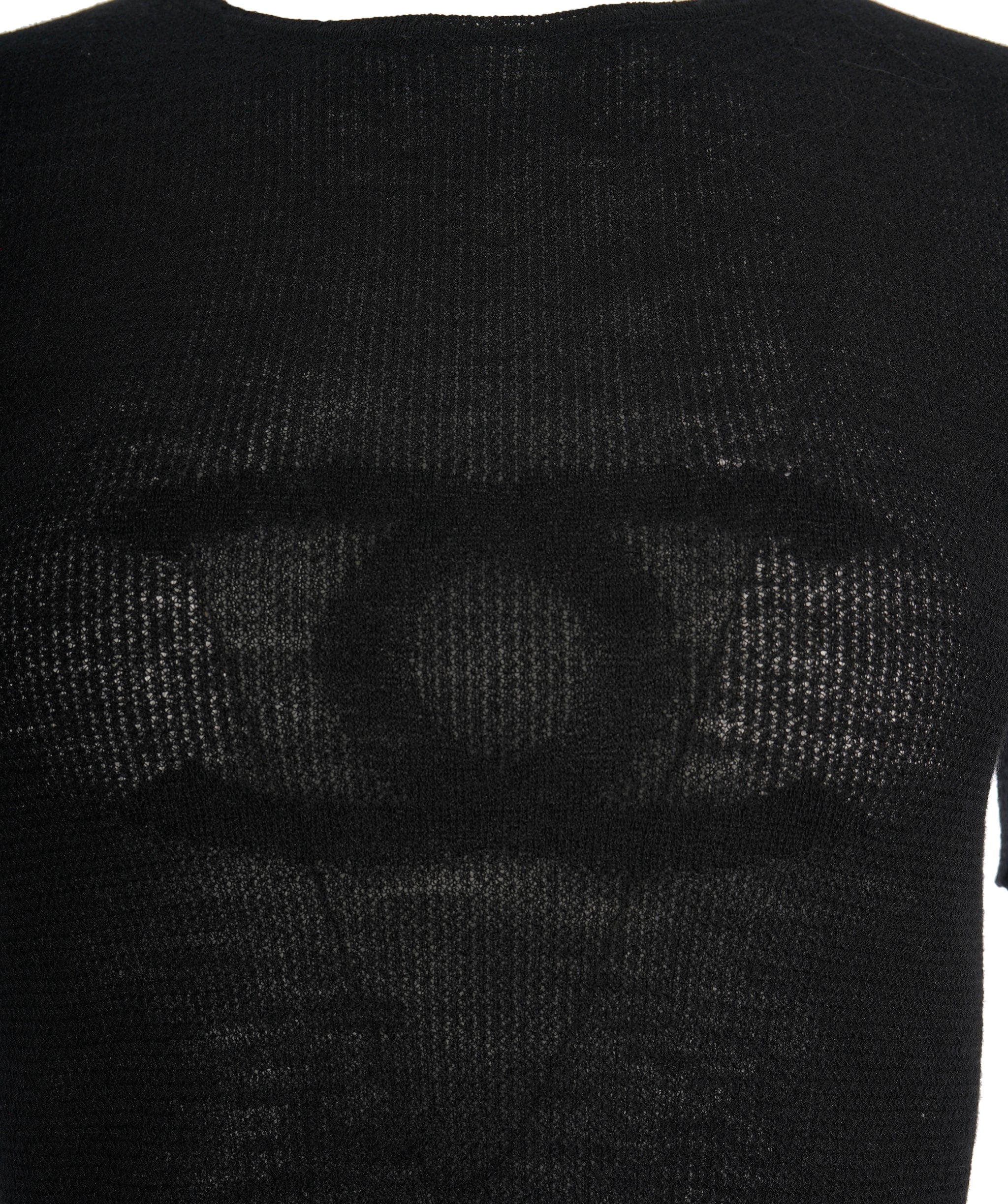 Chanel Chanel 02A Big CC Knit Sweater black ASL10697