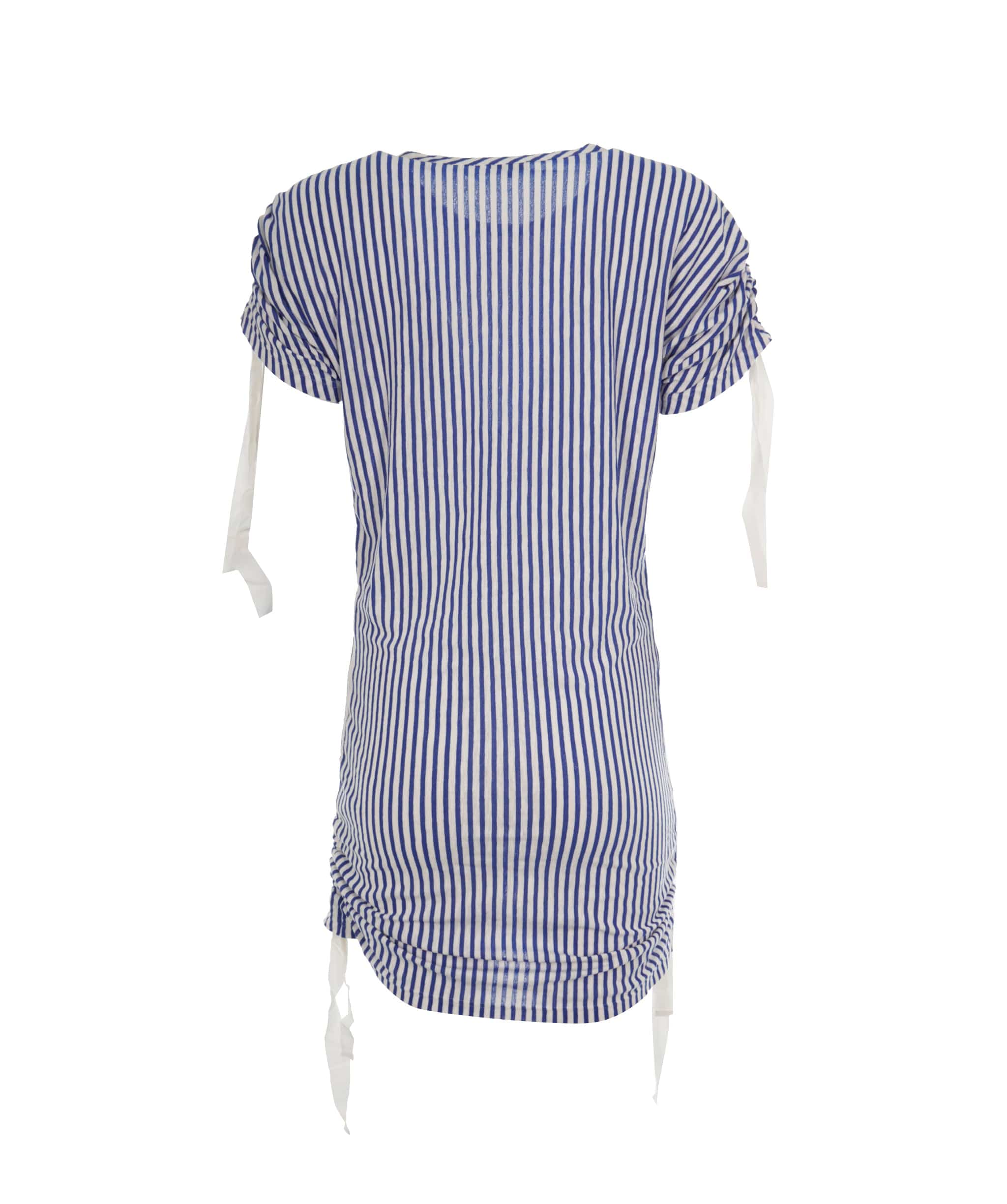 Chanel Chanel 19C La Pausa Blue Striped CC Rushed T-Shirt Dress ALC1858