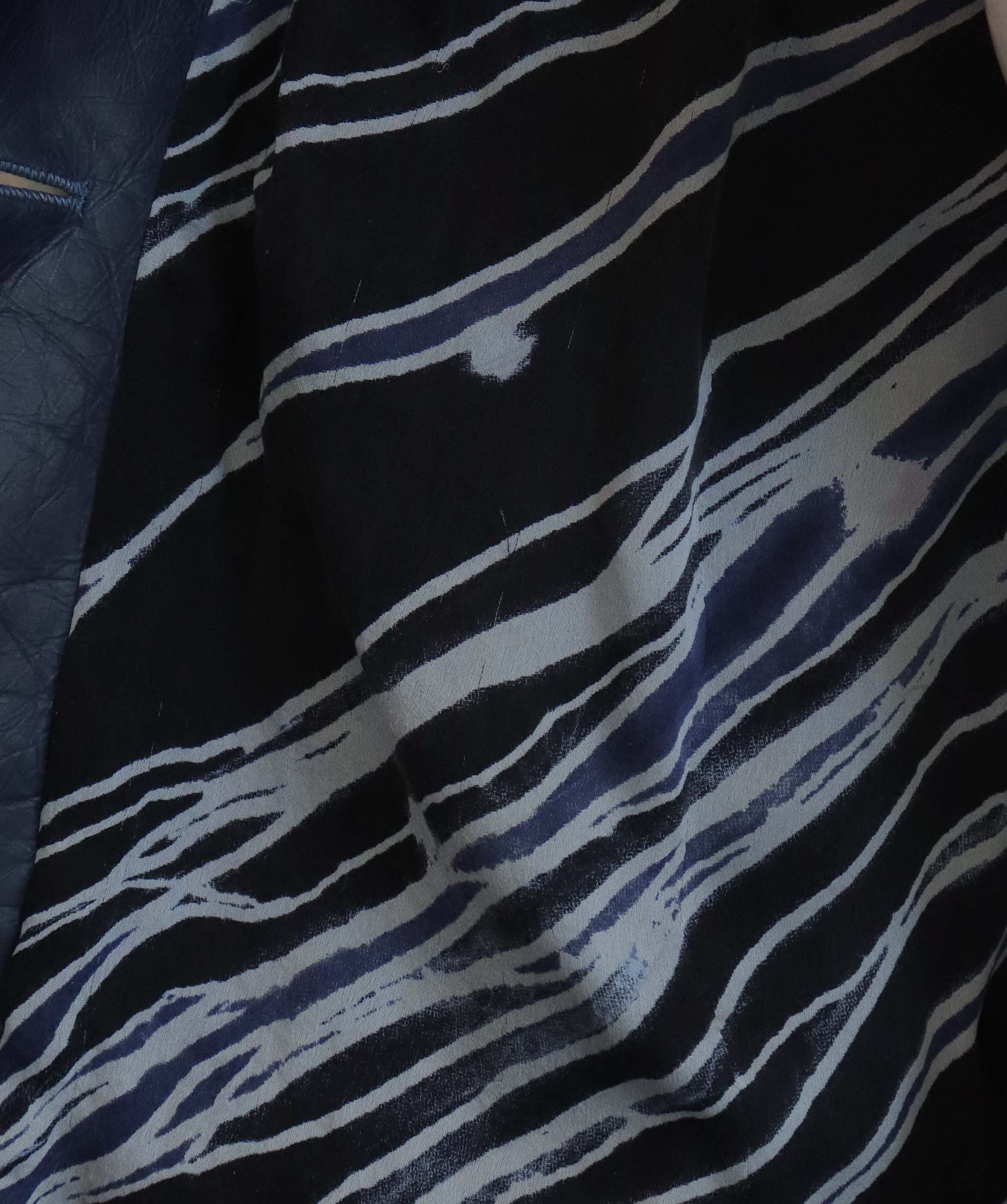 Chanel Chanel 2006P Navy Aged Leather Blazer