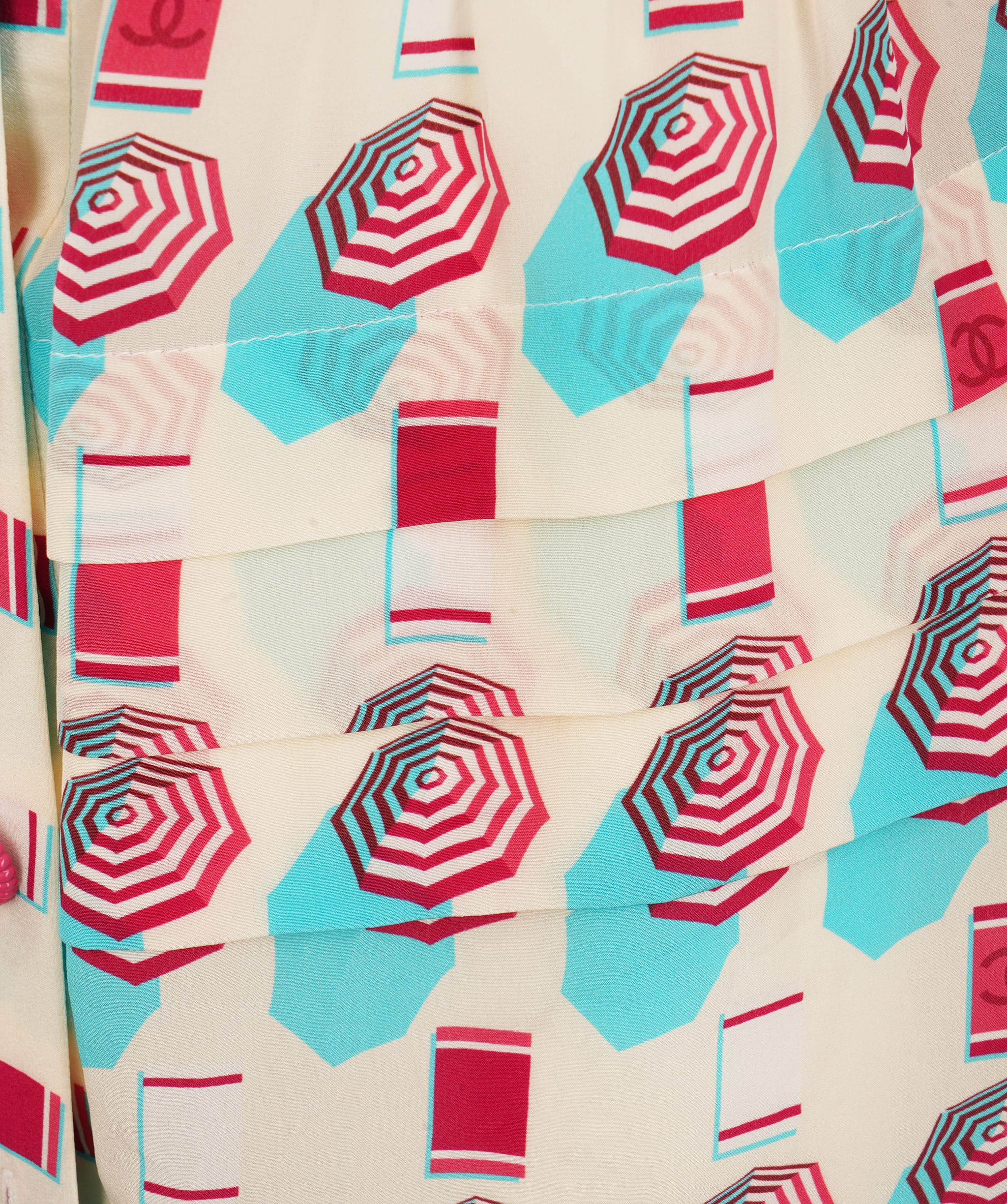 Chanel Chanel 2019 Spring/Summer Graphic Print Silk Dress Size 36 ALTC1006
