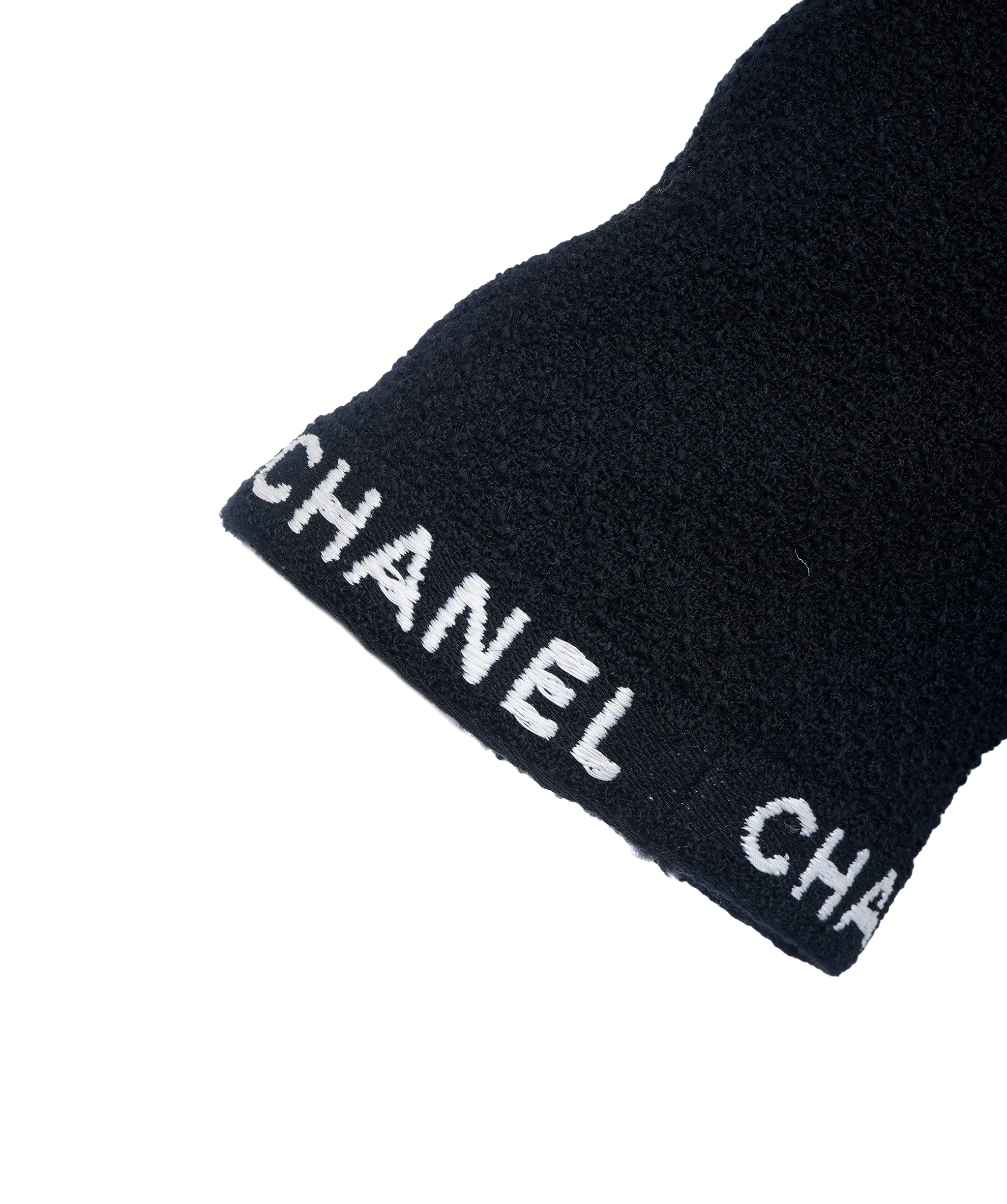 Chanel Chanel 95A Logo Stitch Blazer Jacket Black ASL10681