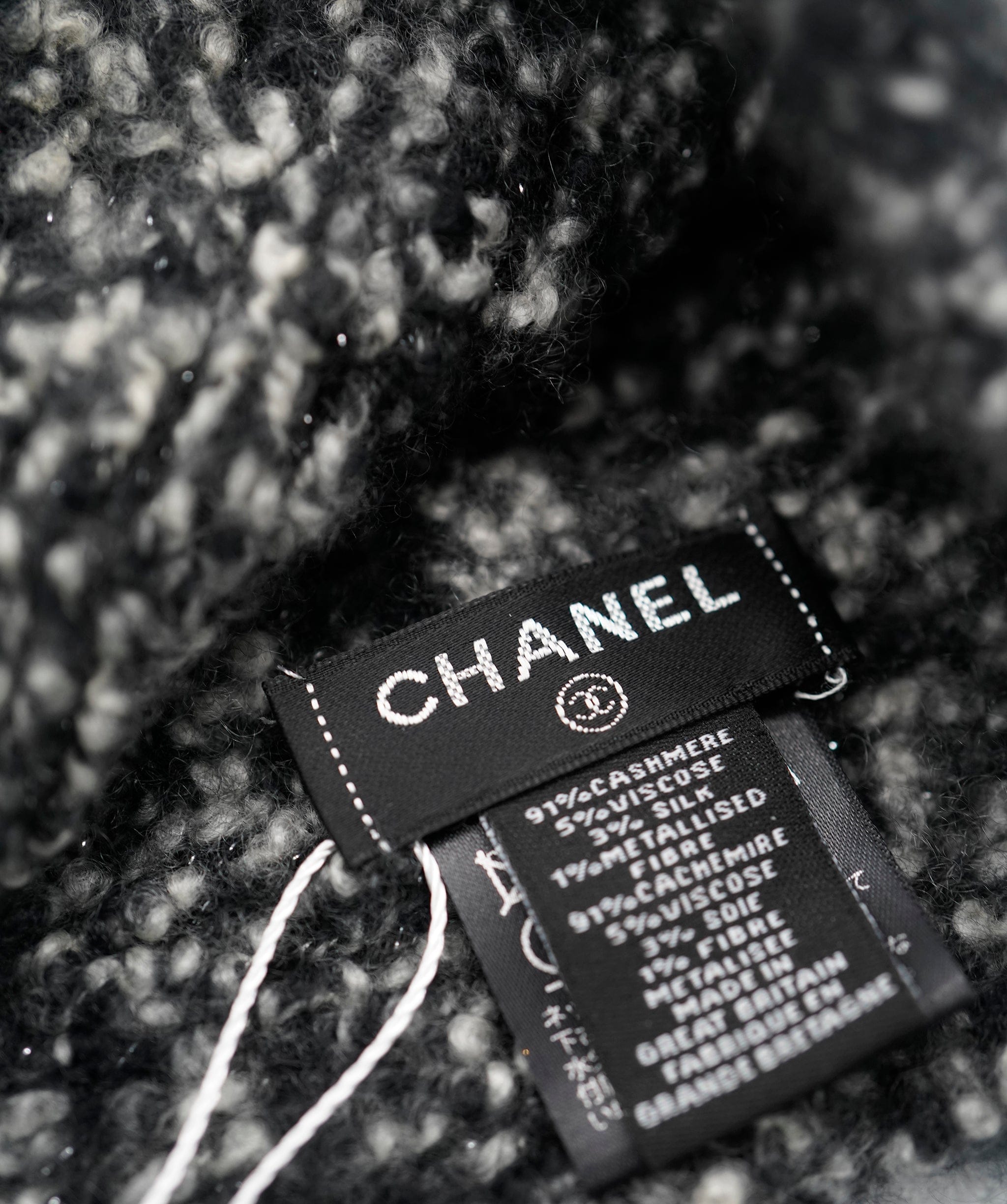 Chanel Chanel Beanie Hat Gray ASL10248