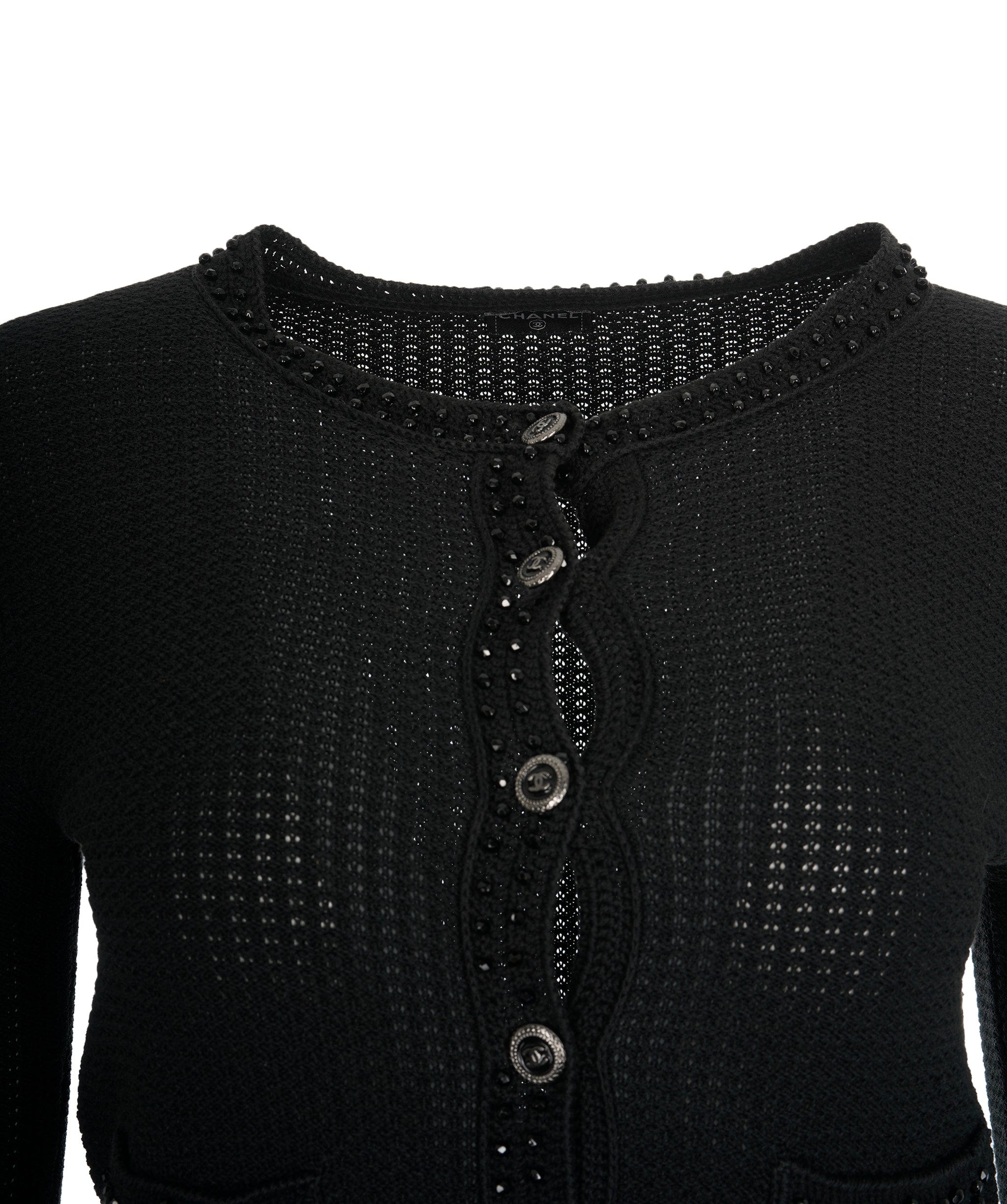 Chanel Chanel black beaded cardigan  AVC1944