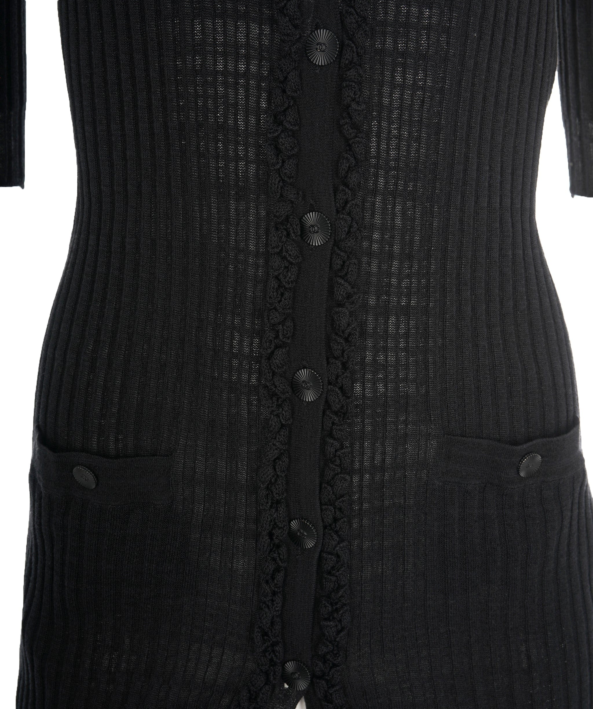 Chanel Chanel Black CC Button Cardigan  ALC1415