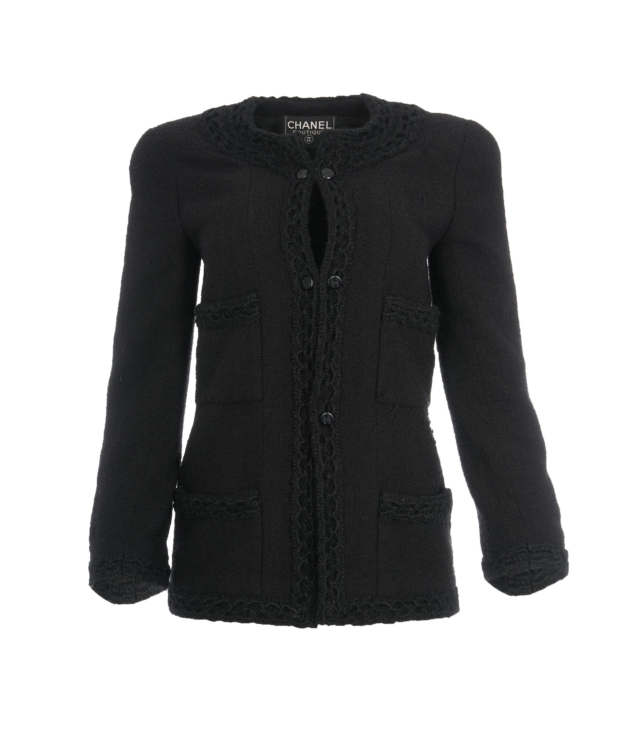 Chanel Chanel Black Lace Blazer ALL0588