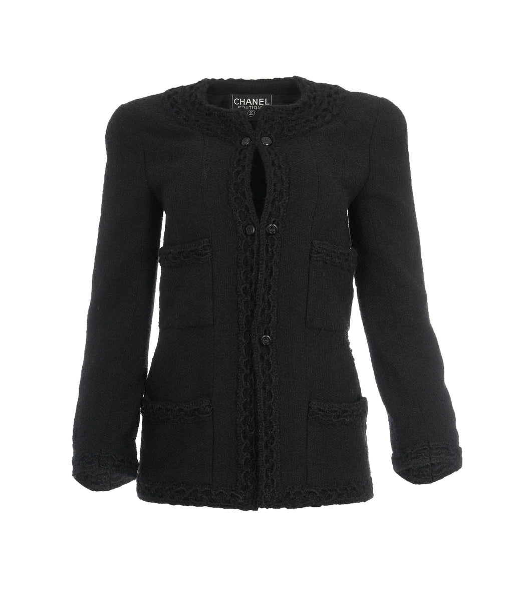 Chanel Black Lace Blazer All0588 – Luxurypromise