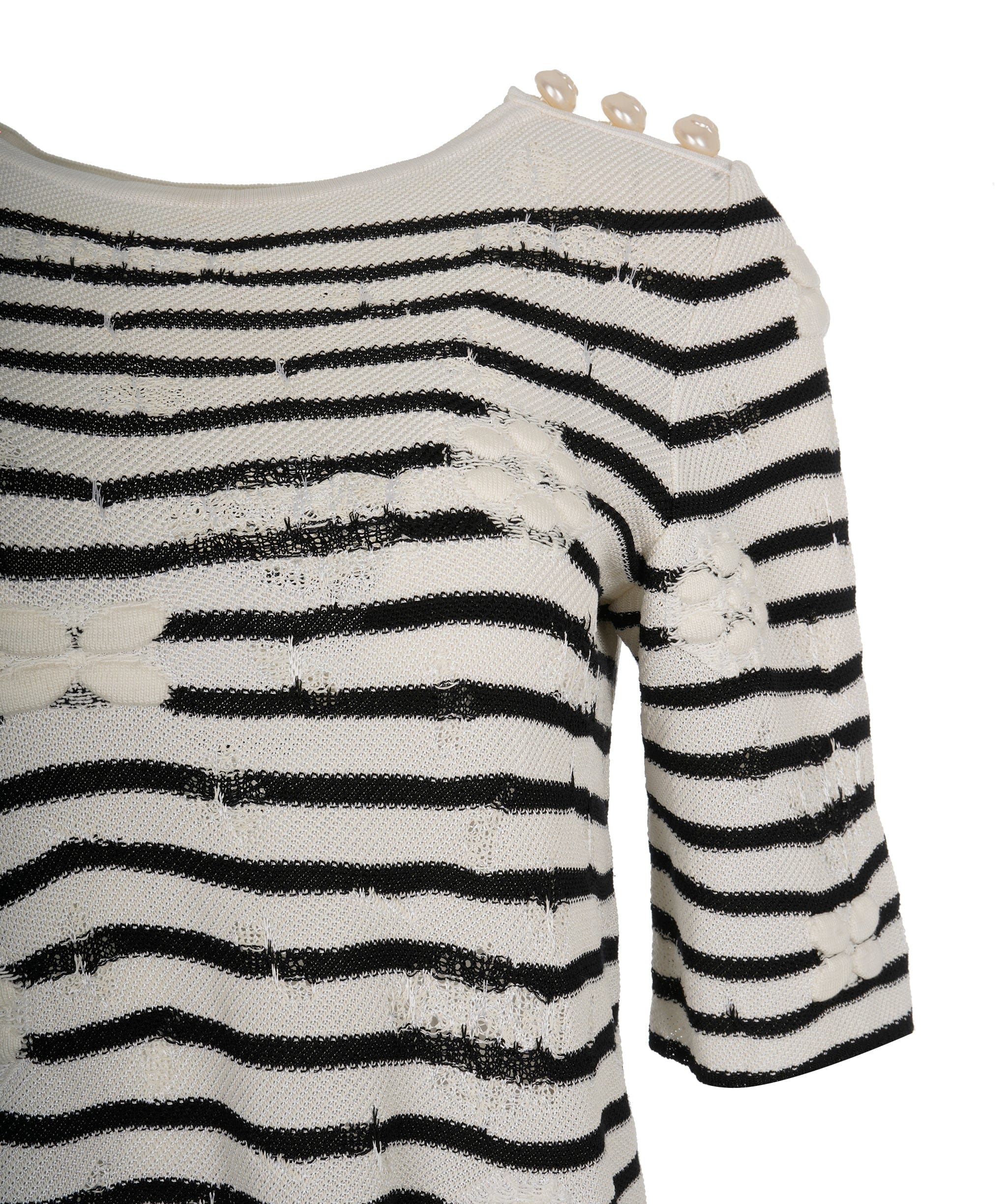 Chanel Chanel black / white stripe t shirt  AVC1943