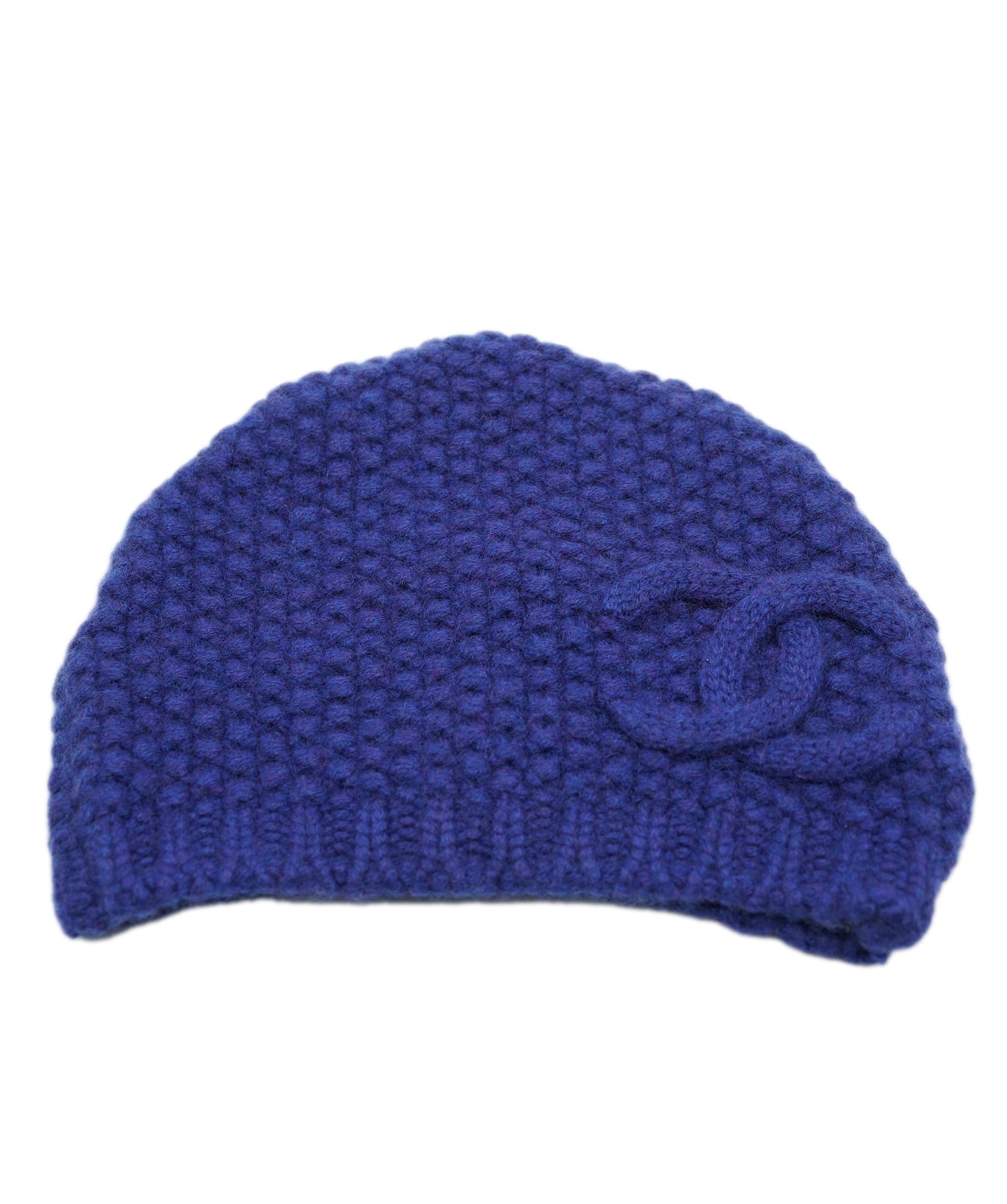 Chanel Chanel CC Beanie Hat Blue ASL10181