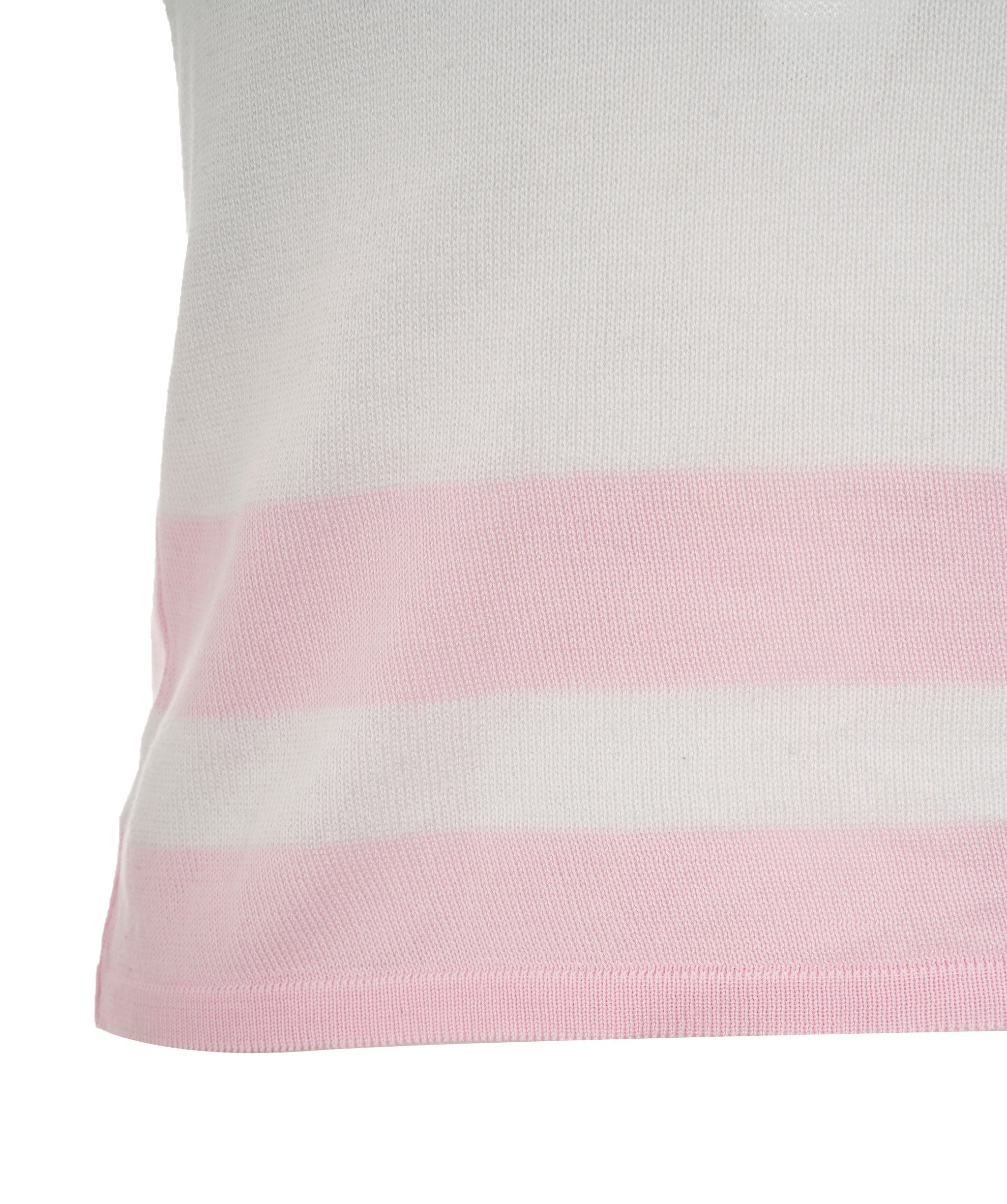 Chanel Chanel CC knit Tank Top White Pink DXBS0158