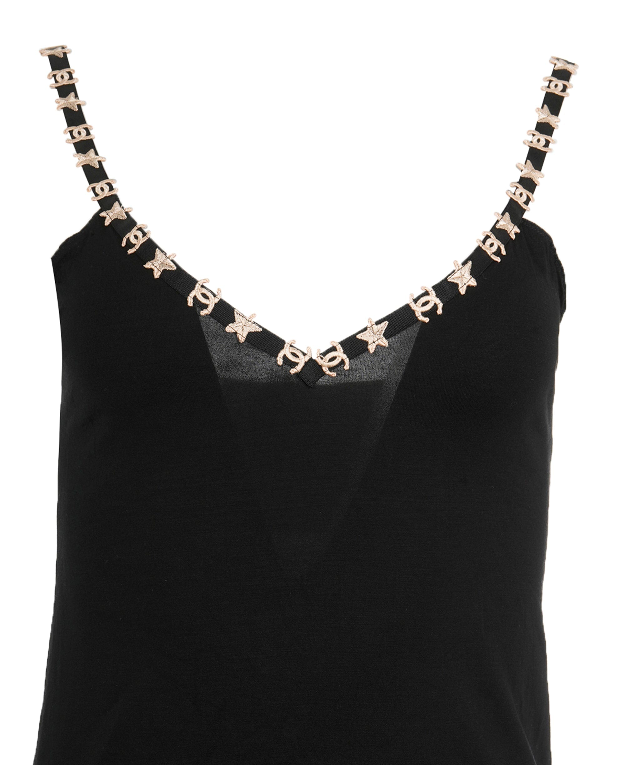 Chanel Chanel CC Strap Camisole Black ASL10588