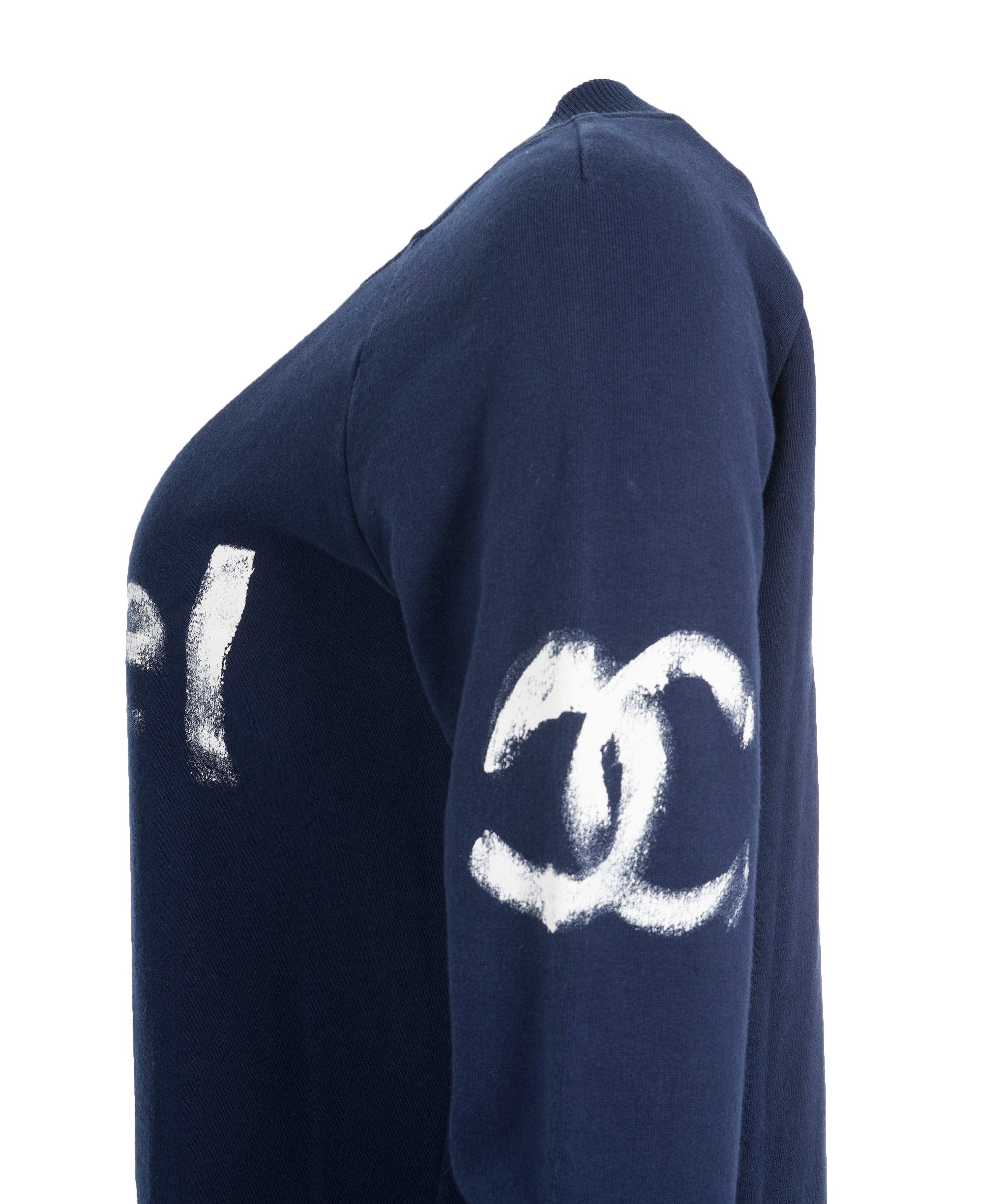 Chanel Chanel Christmas Logo Sweatshirt Blue ASL10522
