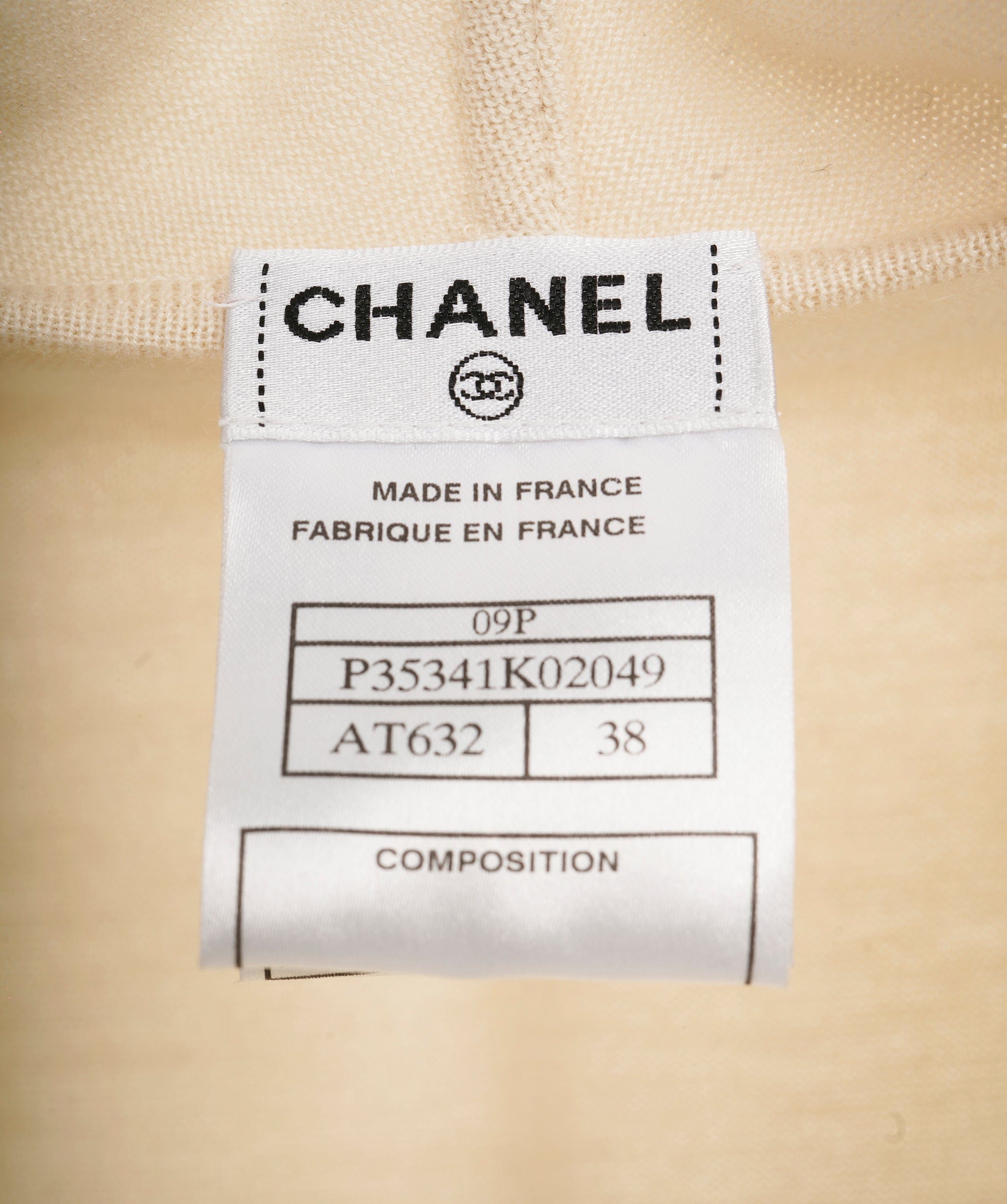 Chanel Chanel Cream Cashmere Sweater Vest ASL10231
