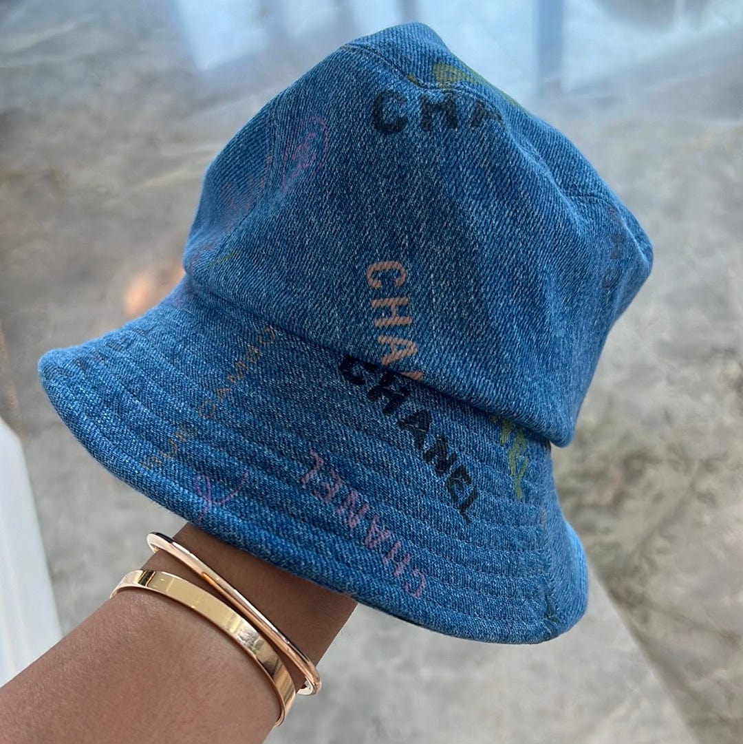 Chanel Chanel Denim Bucket Hat Size Small ASC4937