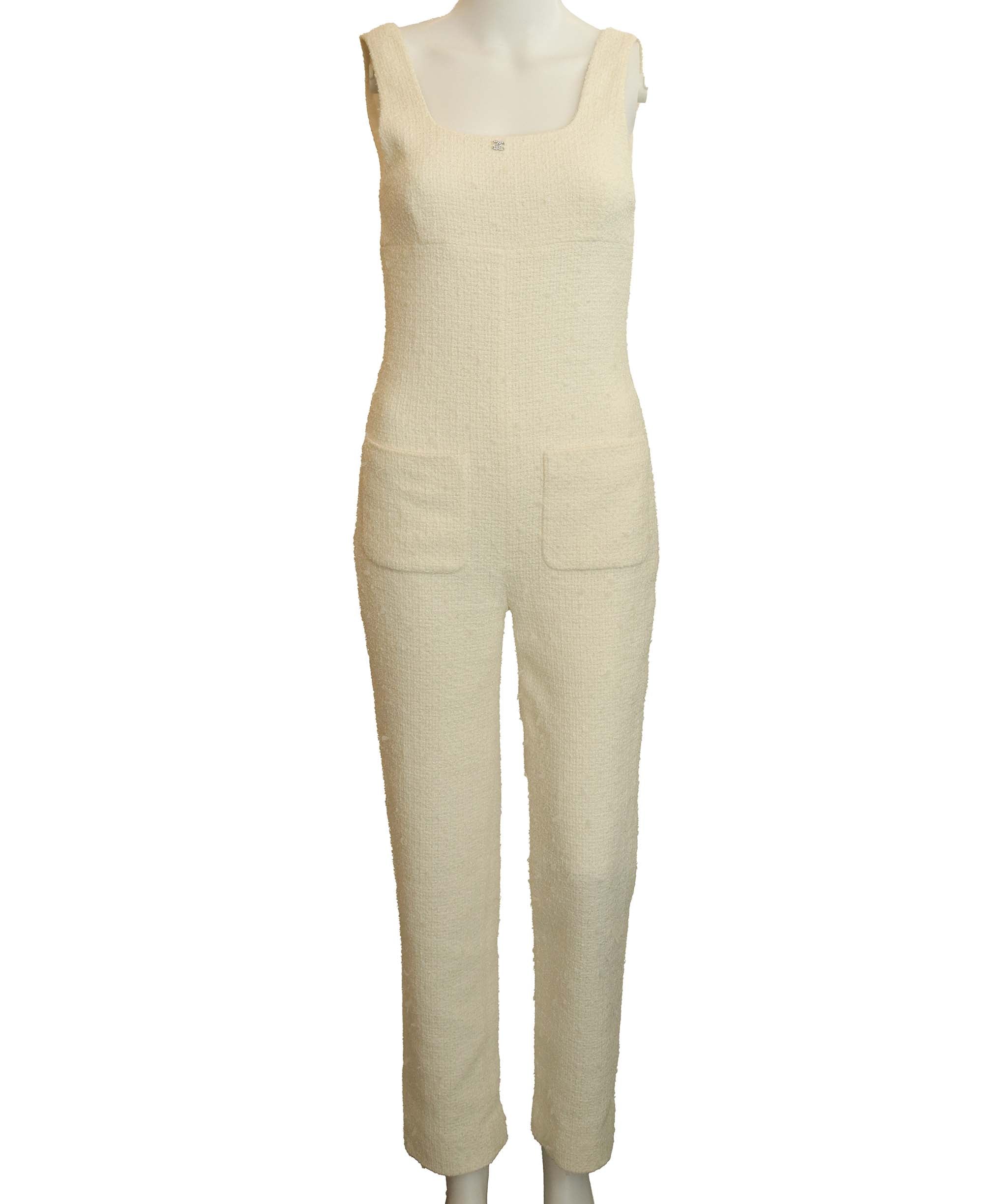 Chanel * CHANEL DRESS WHITE SIZE 34 ASC6934