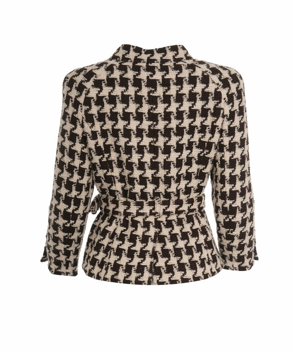 Chanel Chanel Houndstooth Classic Jacket  ALL0589