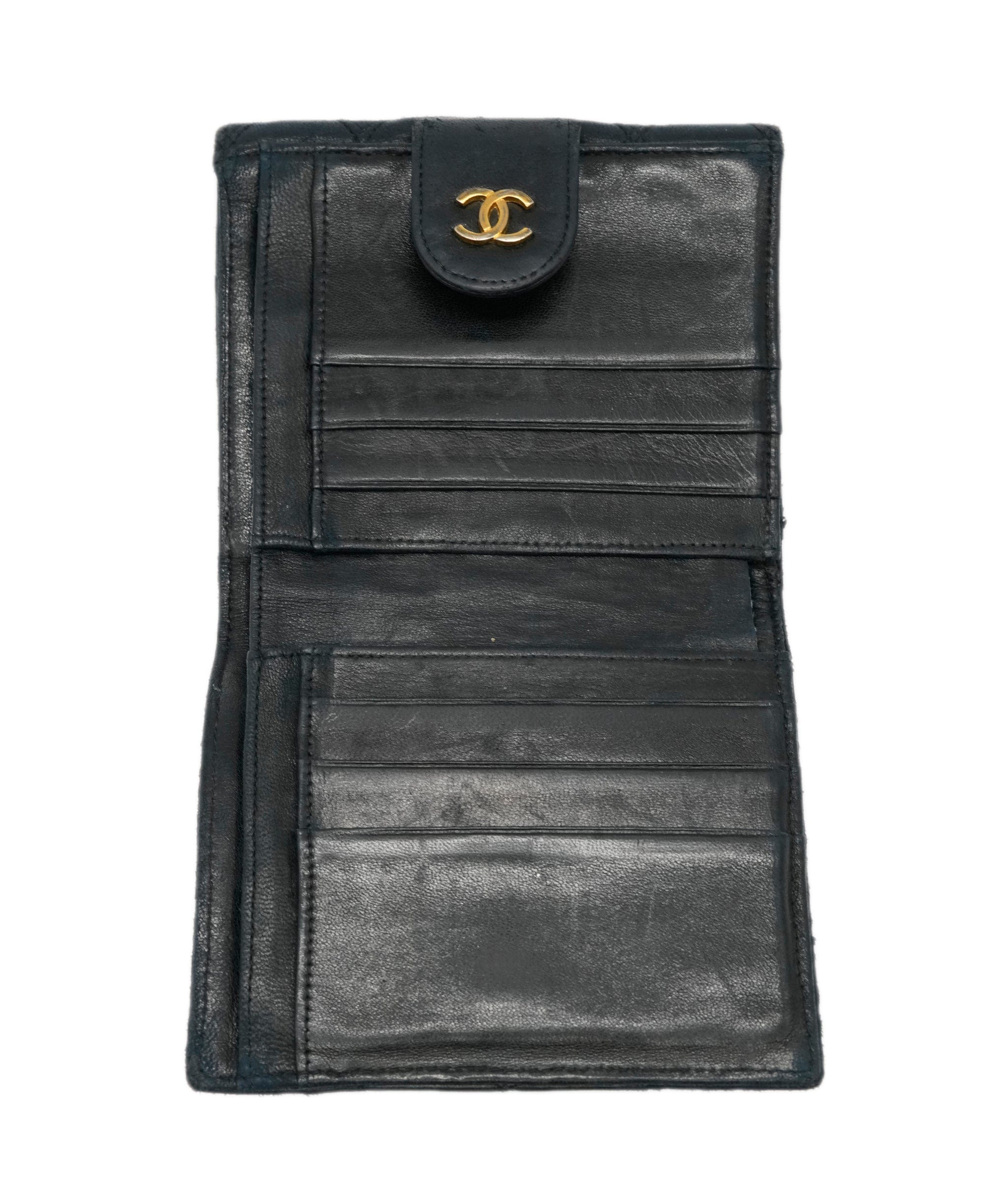 Chanel Chanel lambskin black wallet with GHW - AJC0501