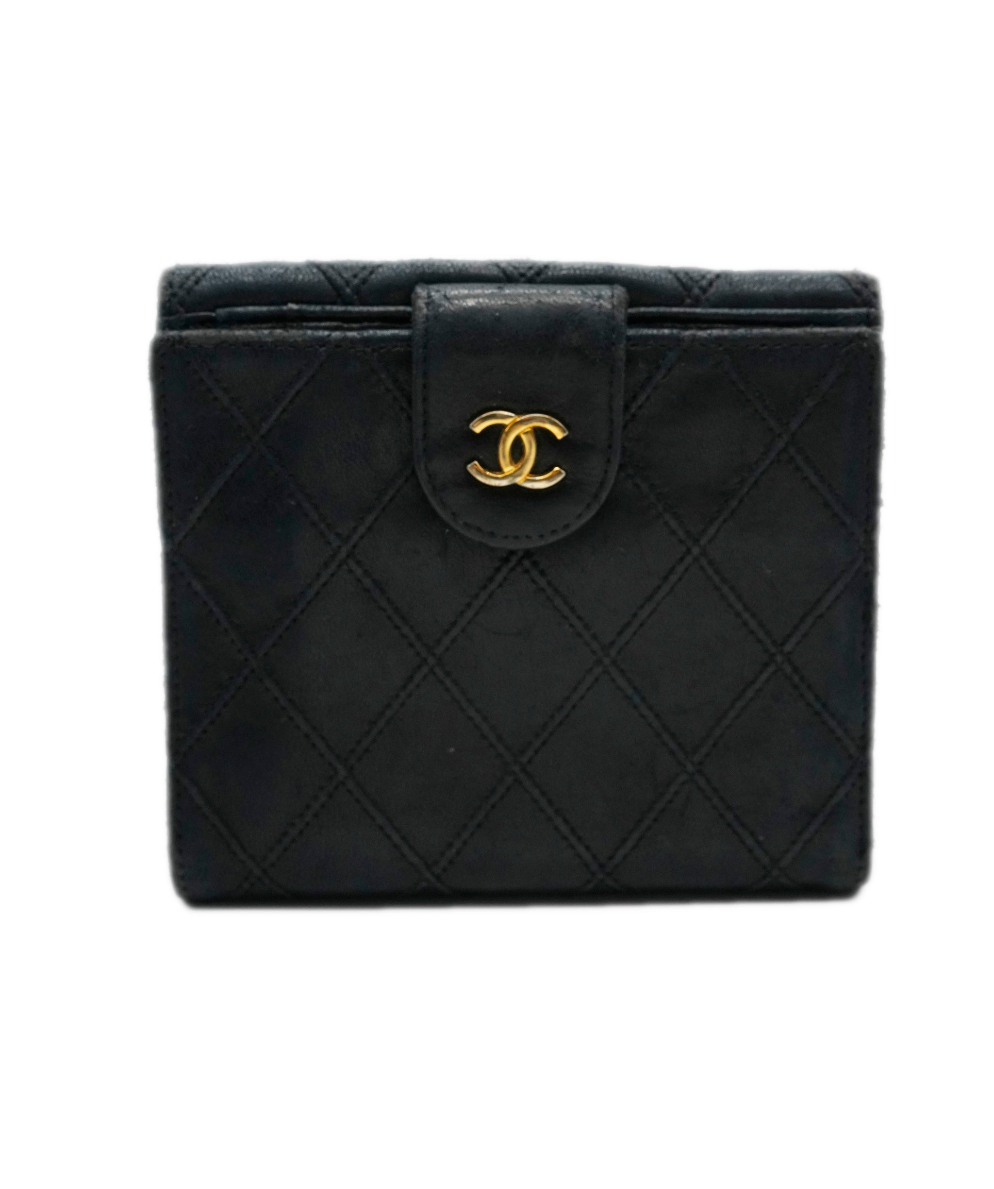 Chanel Chanel lambskin black wallet with GHW - AJC0501