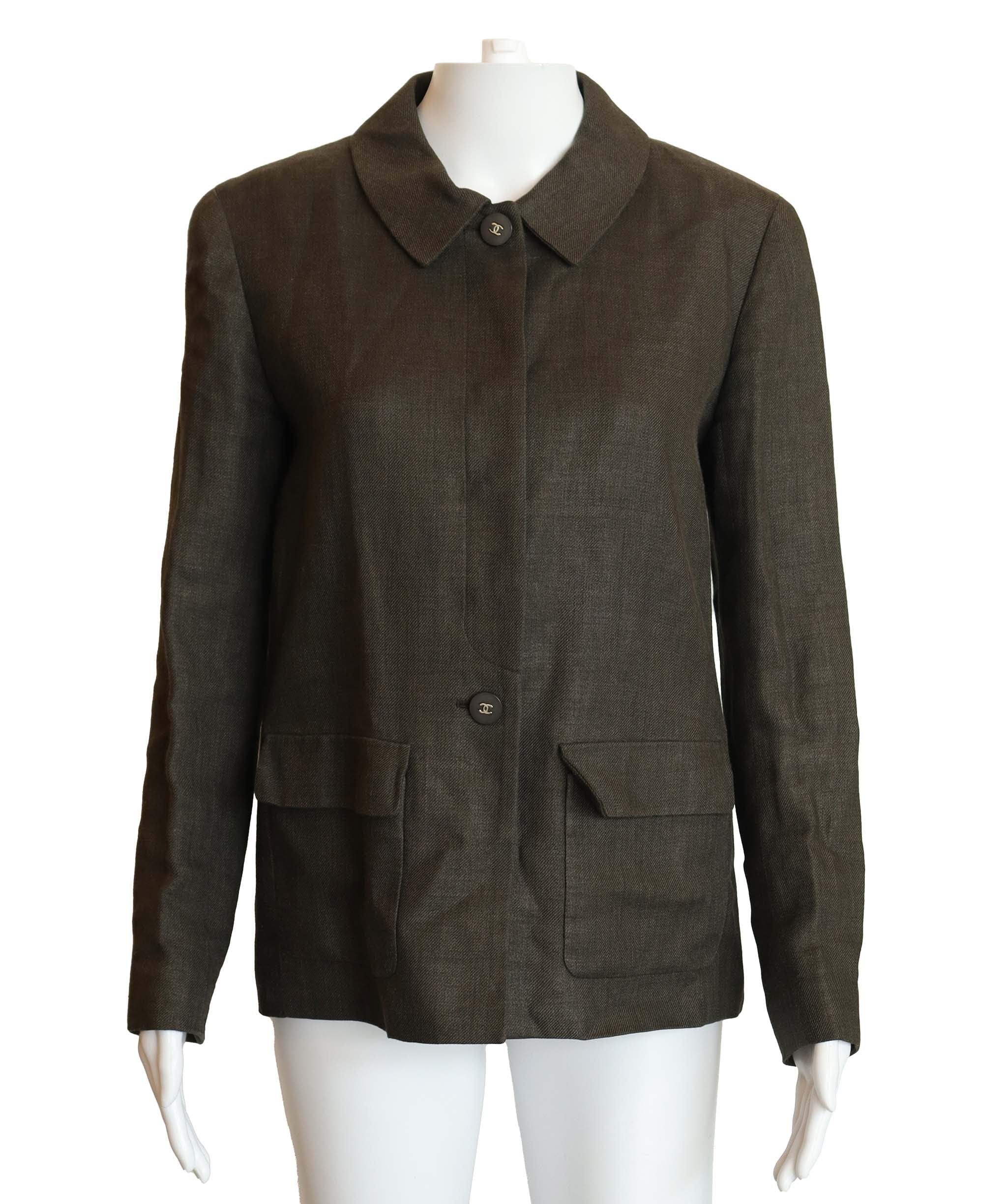 Chanel CHANEL LINEN JACKET GREY DXBK0285