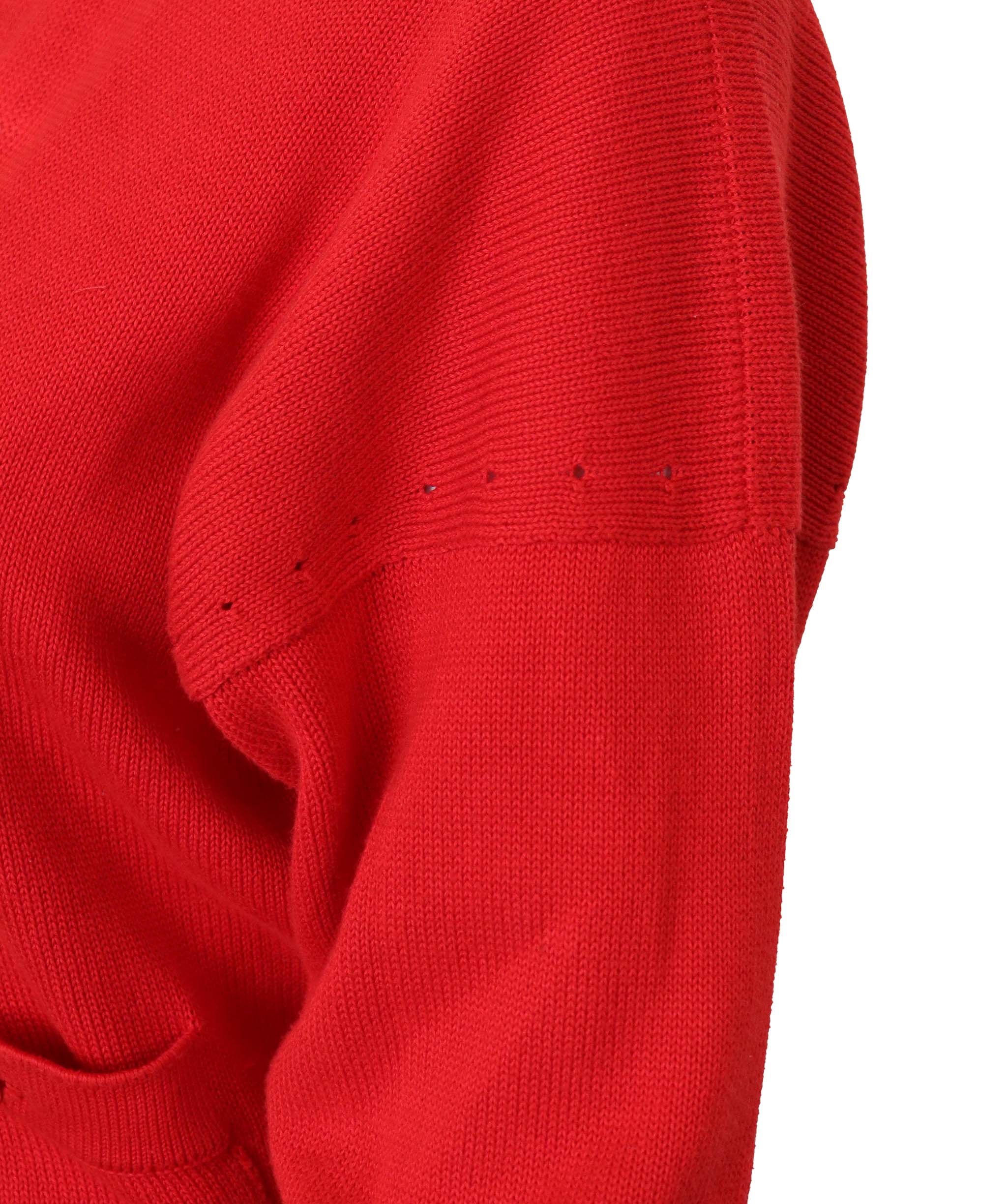 Chanel Chanel Logo Knit Cardigan Red DXBS4306