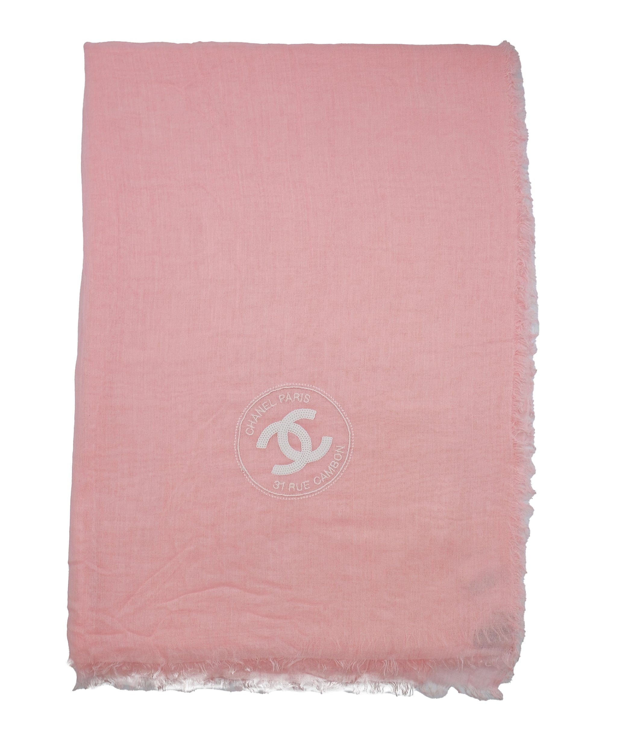 Chanel Chanel Logo Pink Scarf DXBS0514