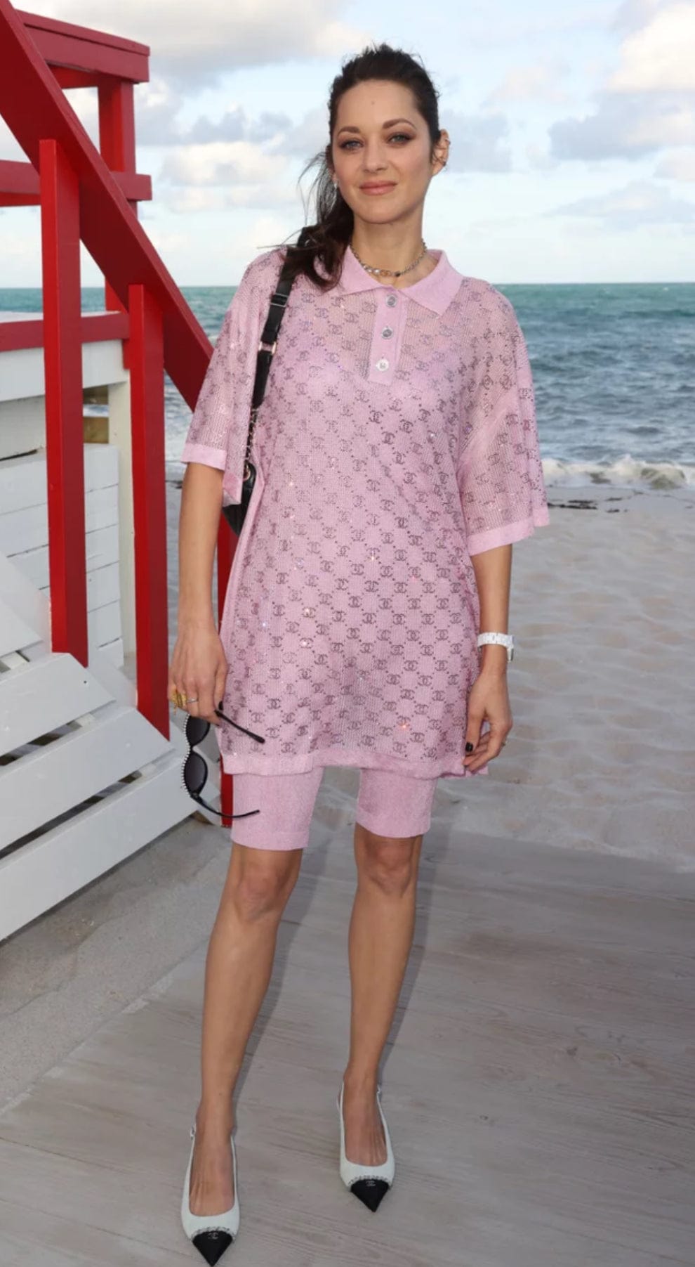 Chanel Chanel Logomani Glitter CC polo Shirt/Dress DXBK0511