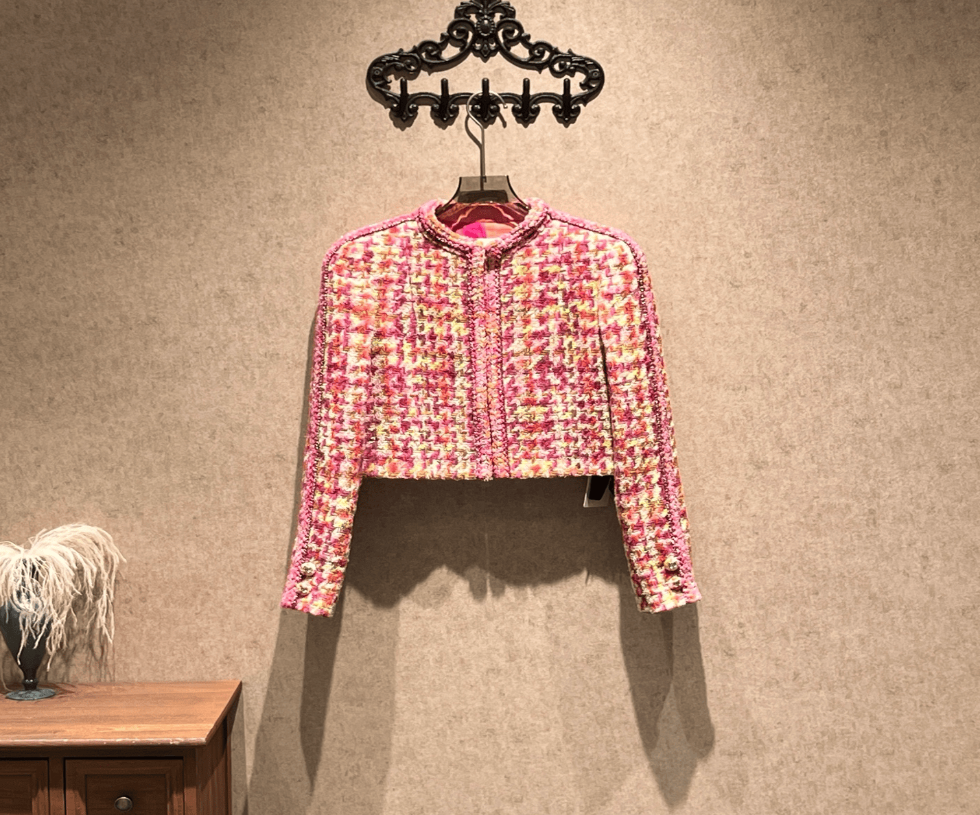 Chanel Chanel Métiers décor tie-dye woven Chanel-style jacket / Size 36 / Stored / 42606 SGC42606