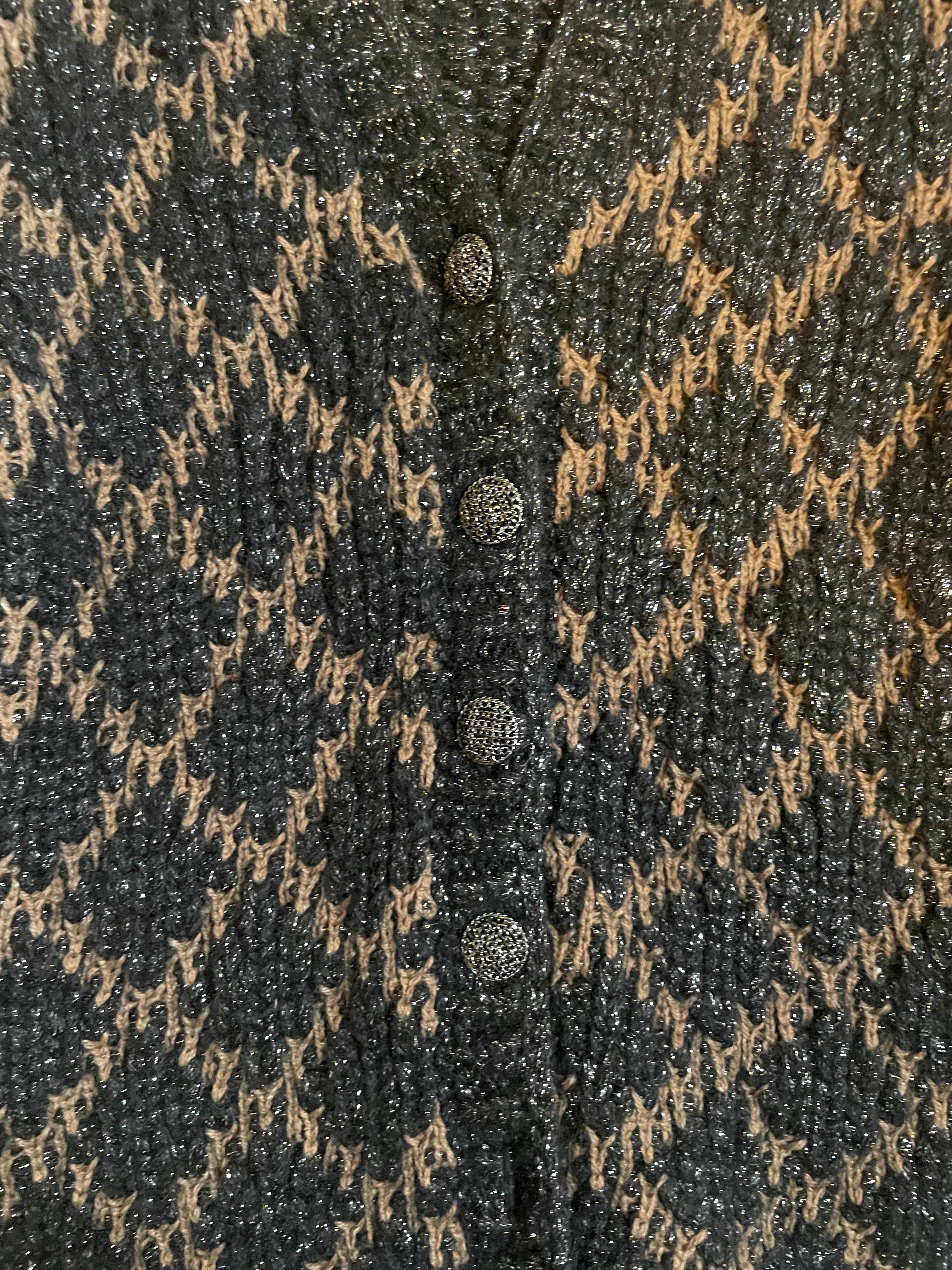 Chanel Chanel Navy Quilted Cardigan DXBK0533