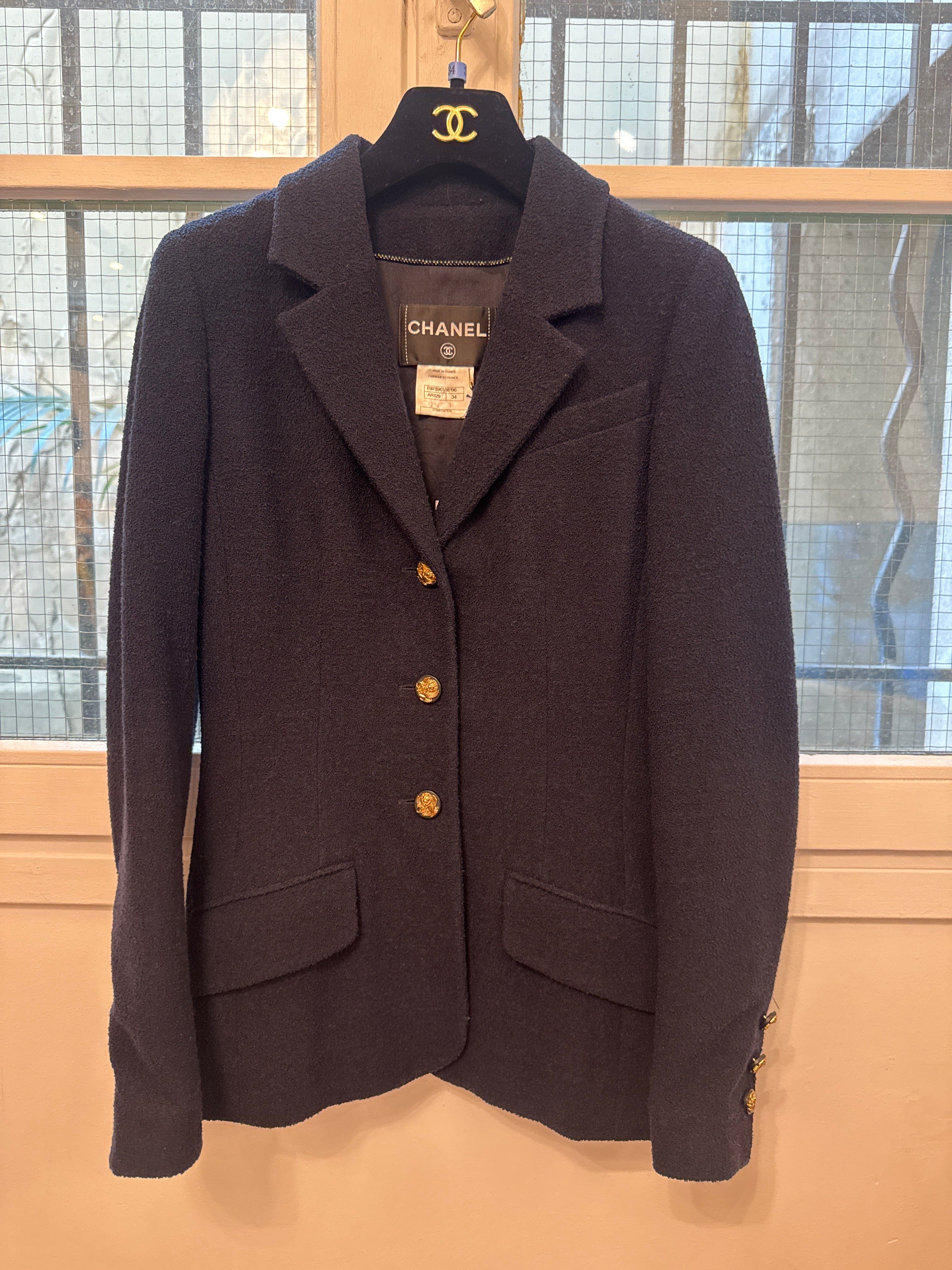 Chanel Chanel Navy tweed jacket AGC2645