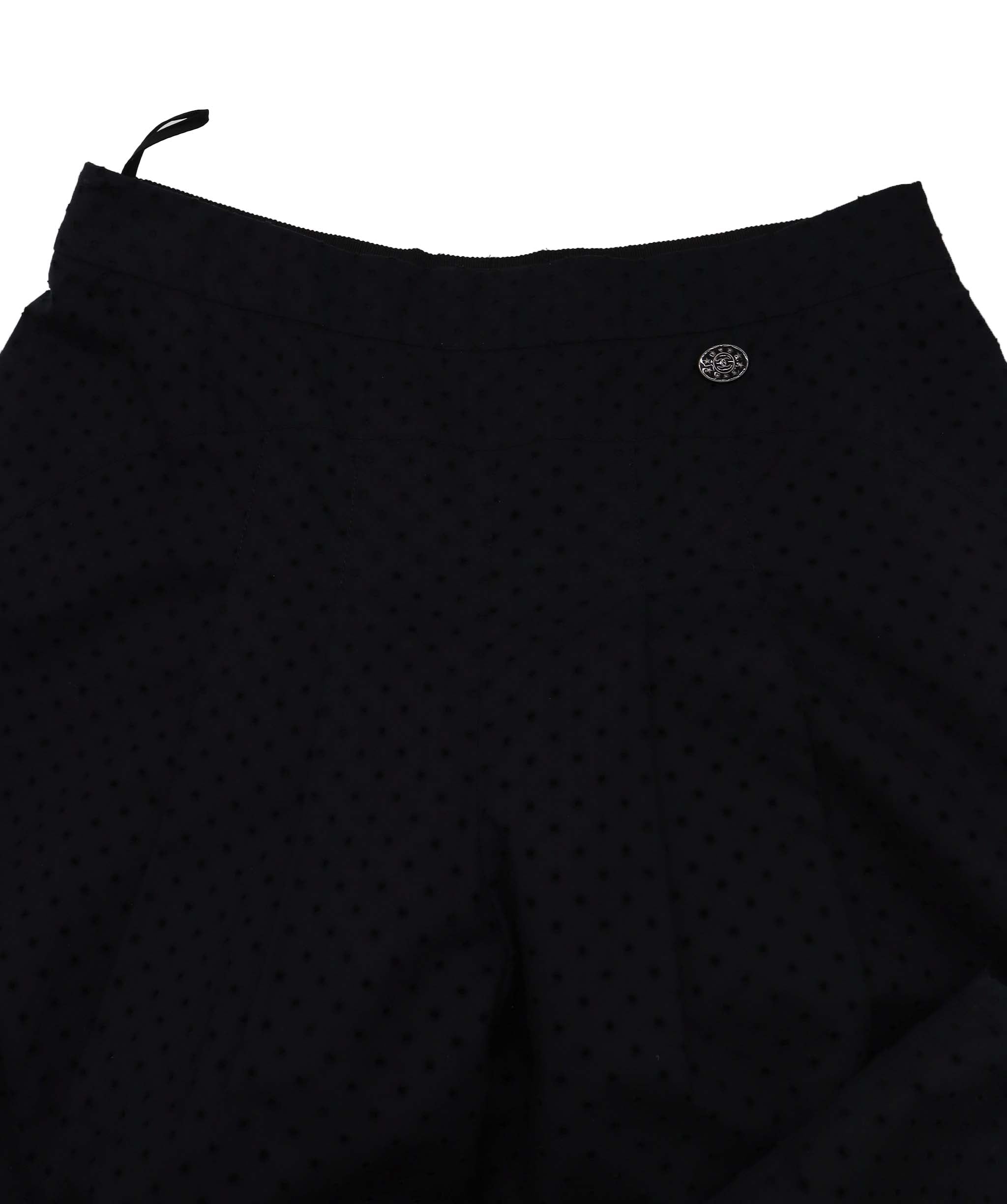 Chanel Chanel Perforated Black Pants 36 RJC3771