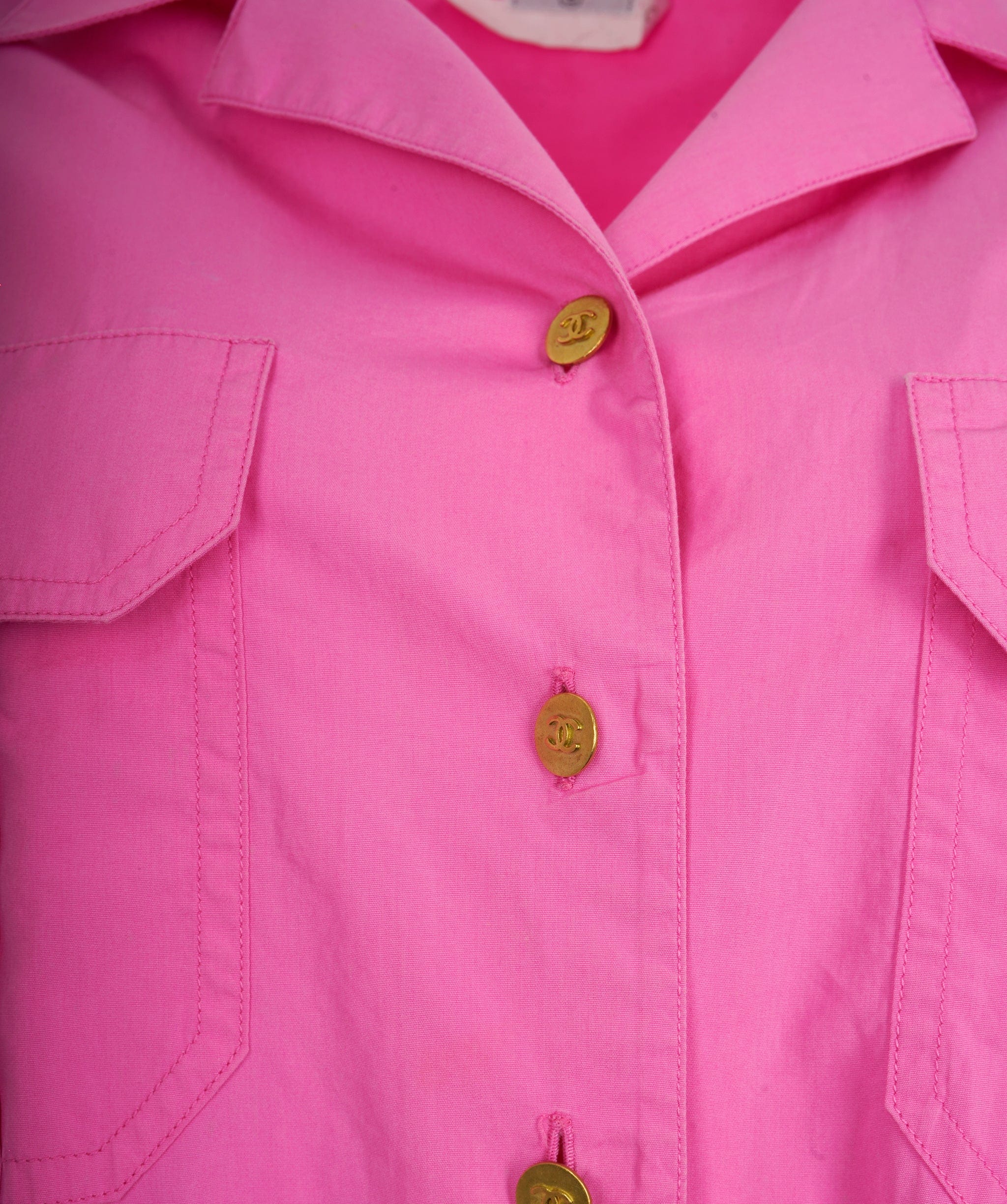 Chanel Chanel pink cotton button up shirt  AVC2118