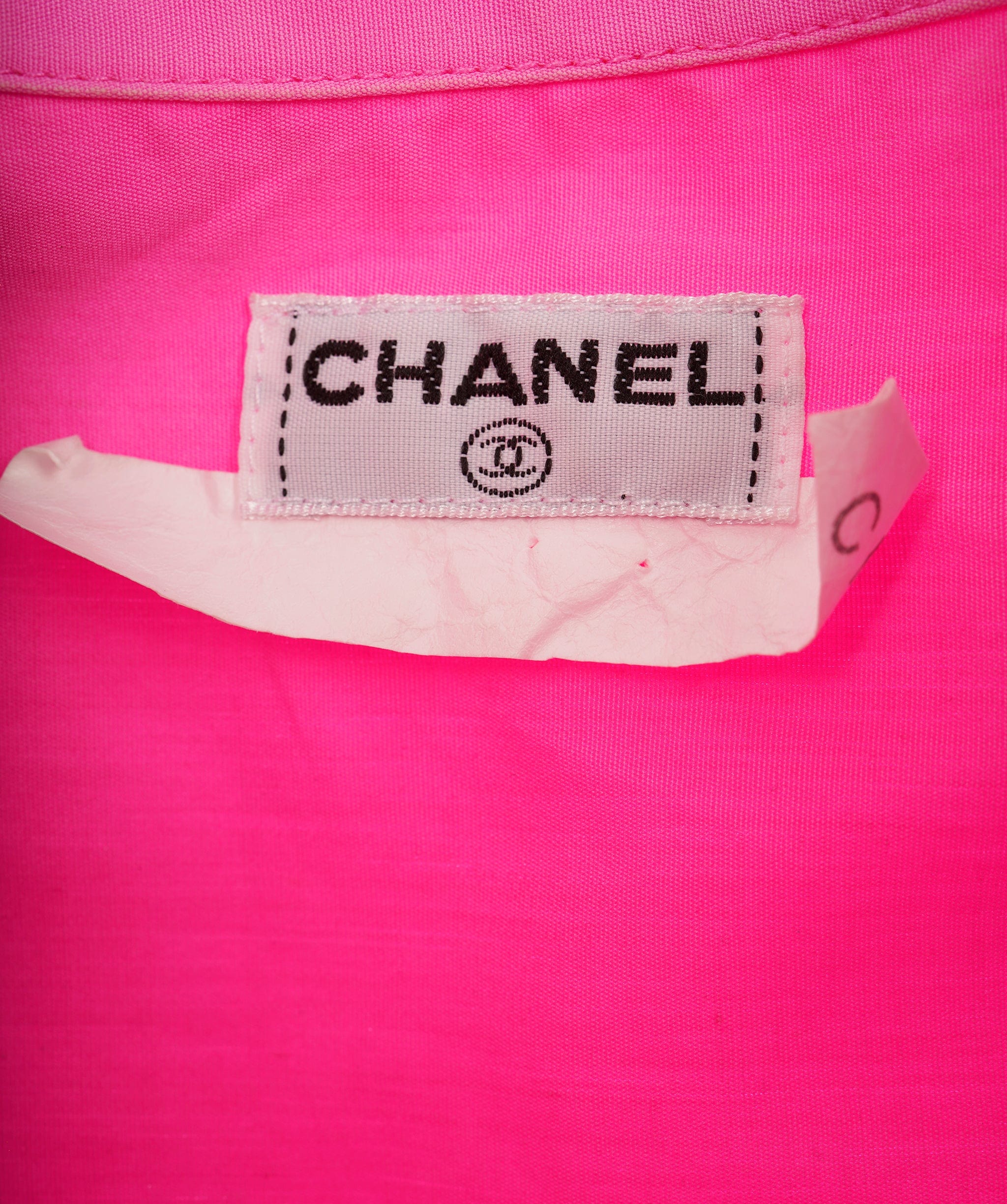 Chanel Chanel pink cotton button up shirt  AVC2118