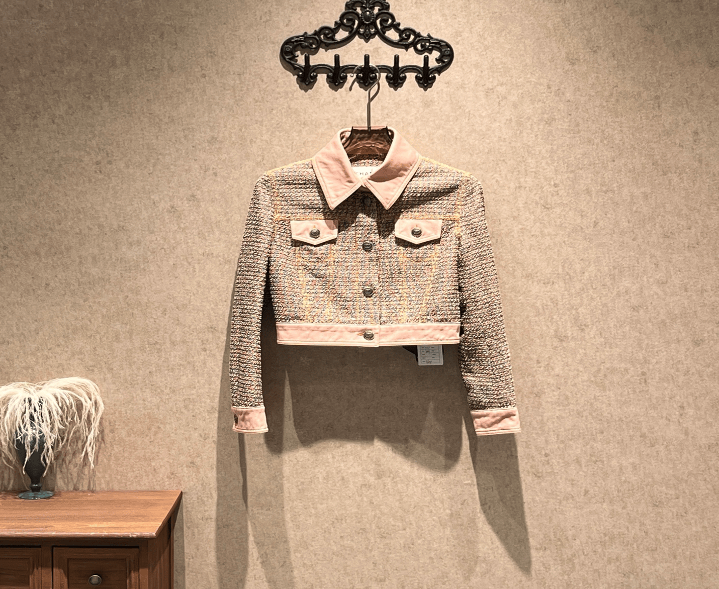 Chanel Chanel Pink Tweed and Denim Jacket / Size 34 / Brand New / 43433 SGC43433