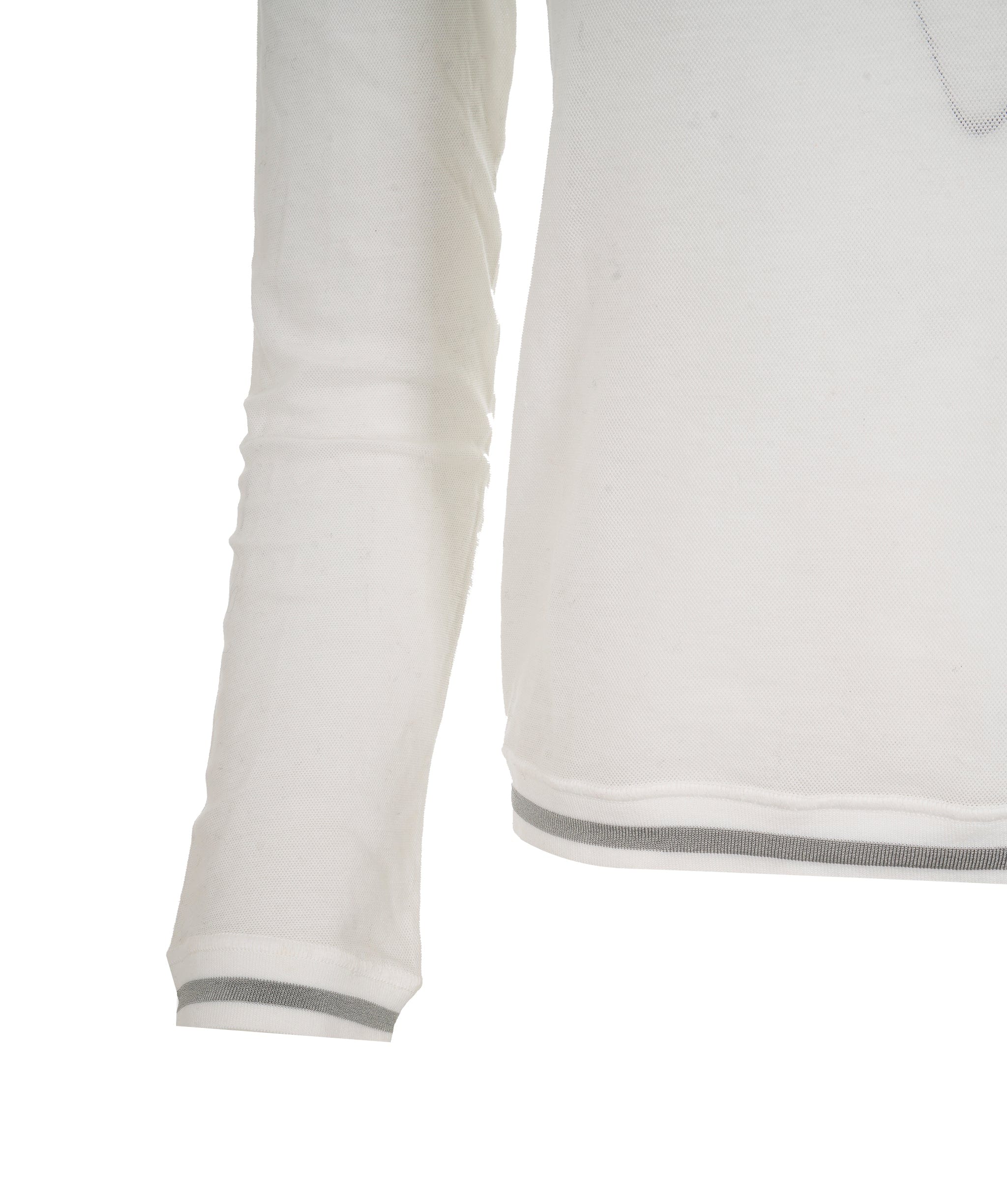 Chanel Chanel Sportline 06C Big Logo Long Sleeve T-shirt White Gray DXBK0116