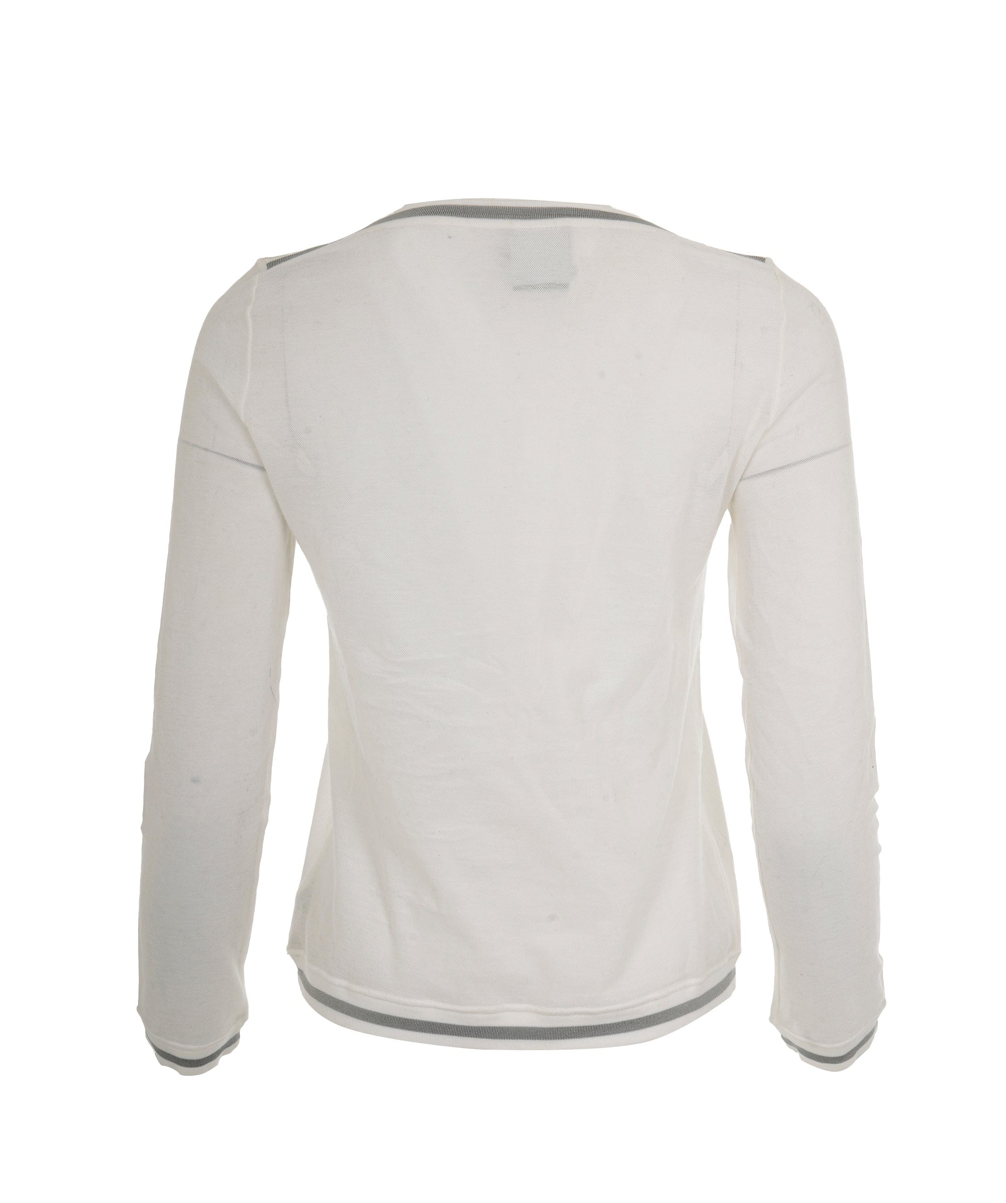 Chanel Chanel Sportline 06C Big Logo Long Sleeve T-shirt White Gray DXBK0116