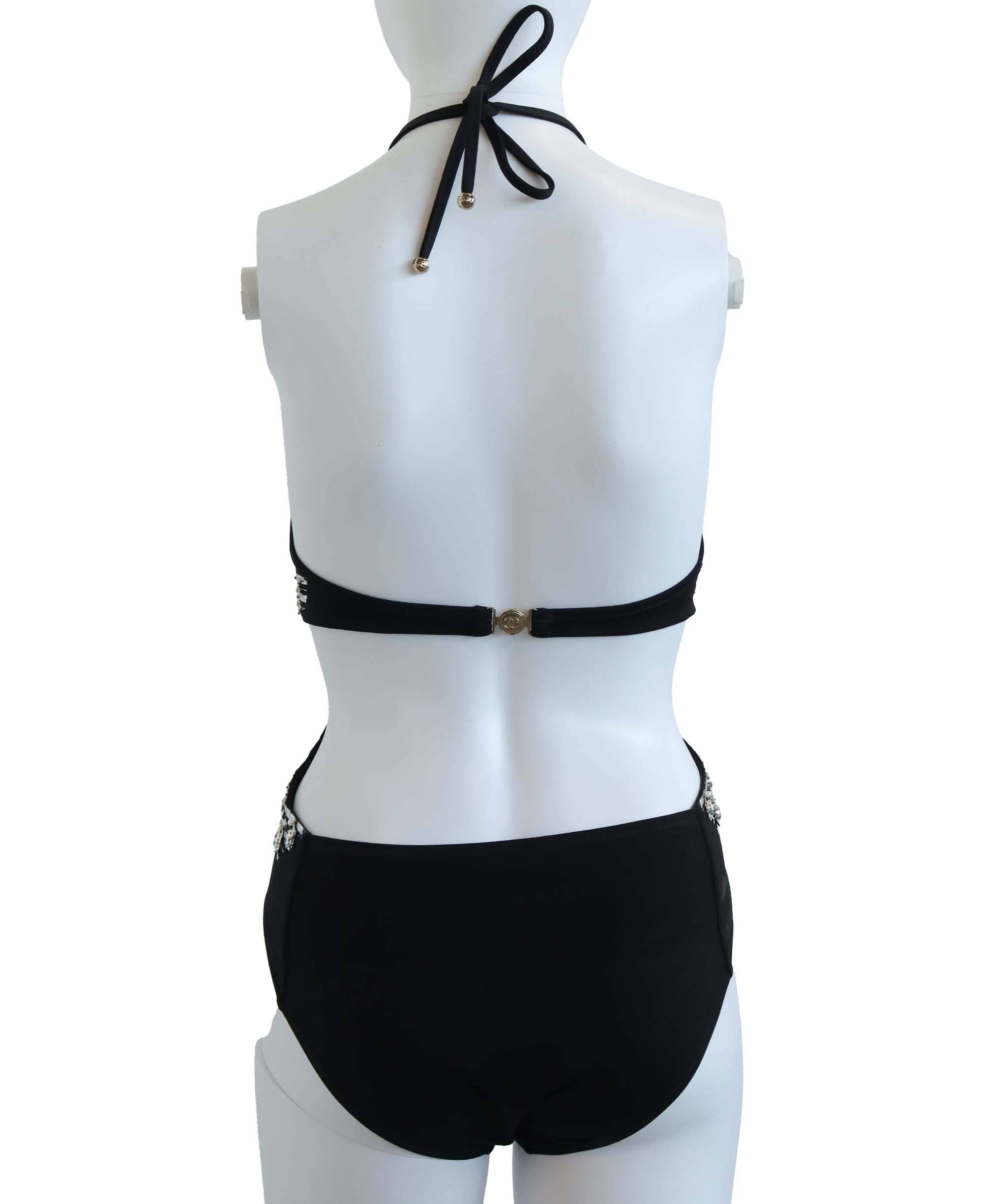 Chanel CHANEL SWIMWEAR BLACK SIZE 38 ASC7280