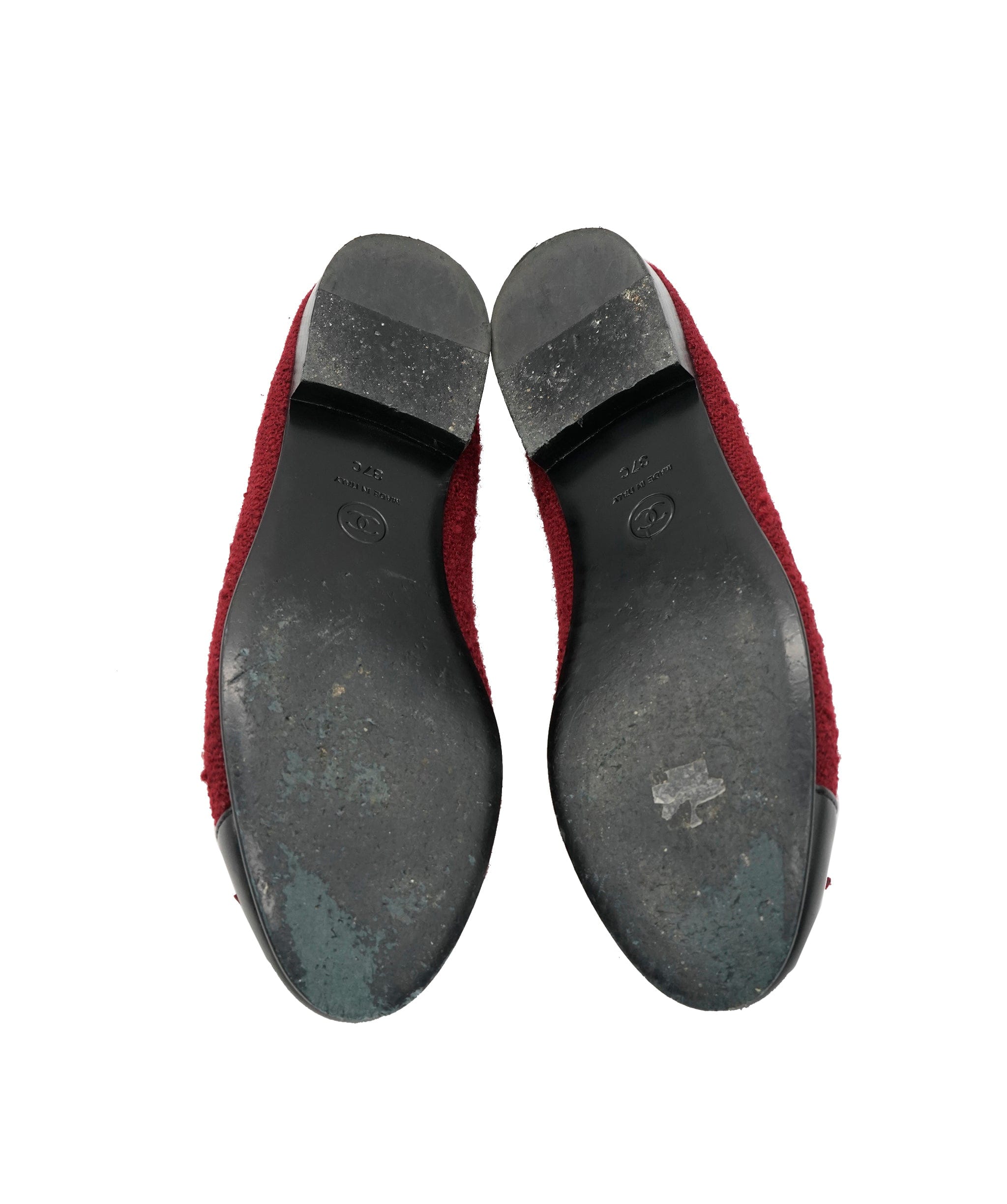 Chanel Chanel Tweed Ballerina CC Flats 37C ALC3001