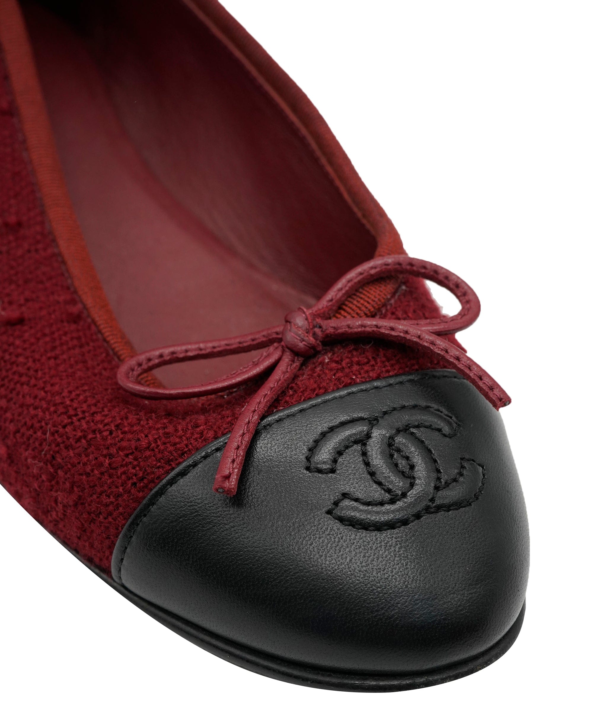 Chanel Chanel Tweed Ballerina CC Flats 37C ALC3001