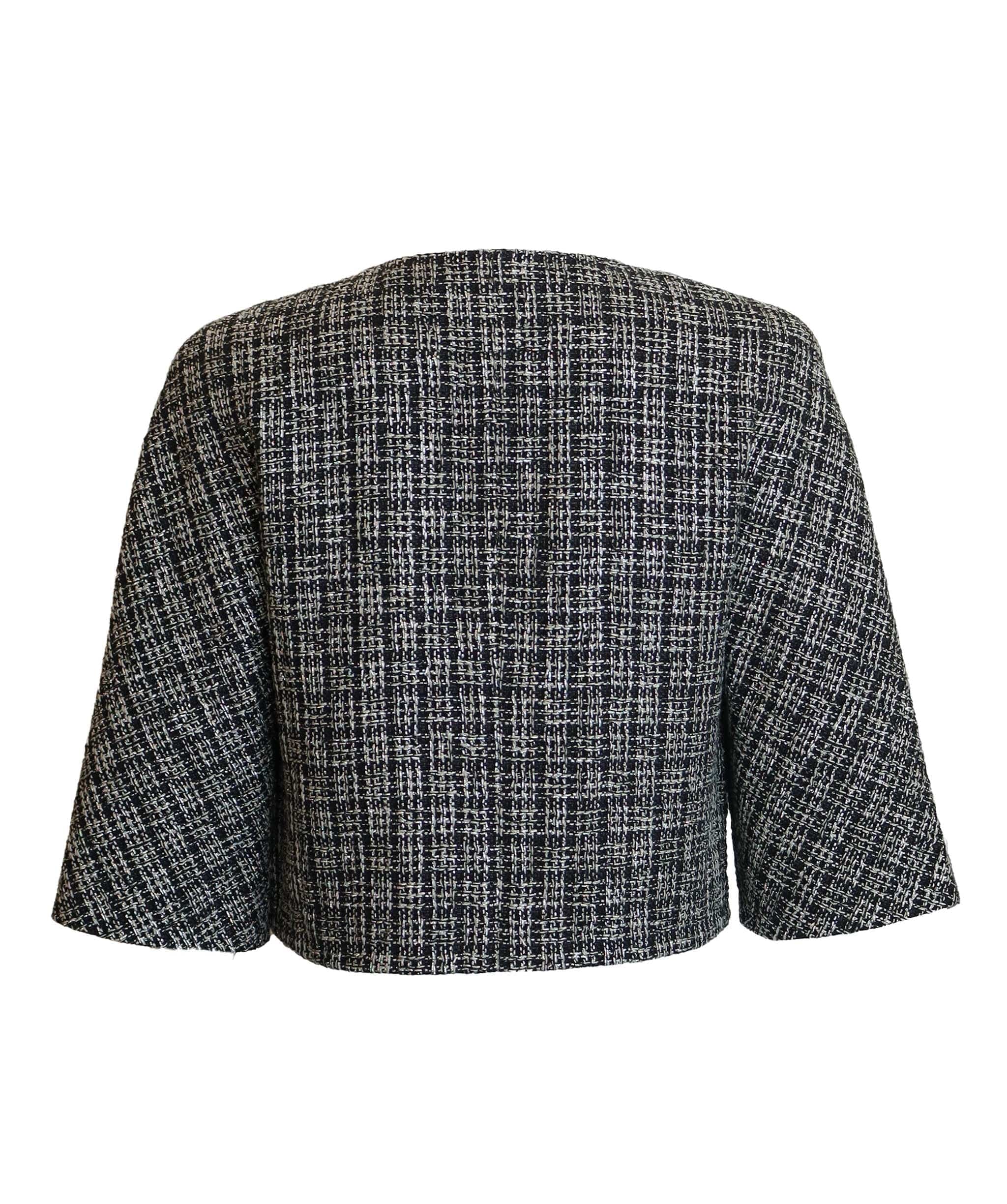 Chanel Chanel Tweed Crop Jacket Black / White / Iridescent 2019 - SKC1870