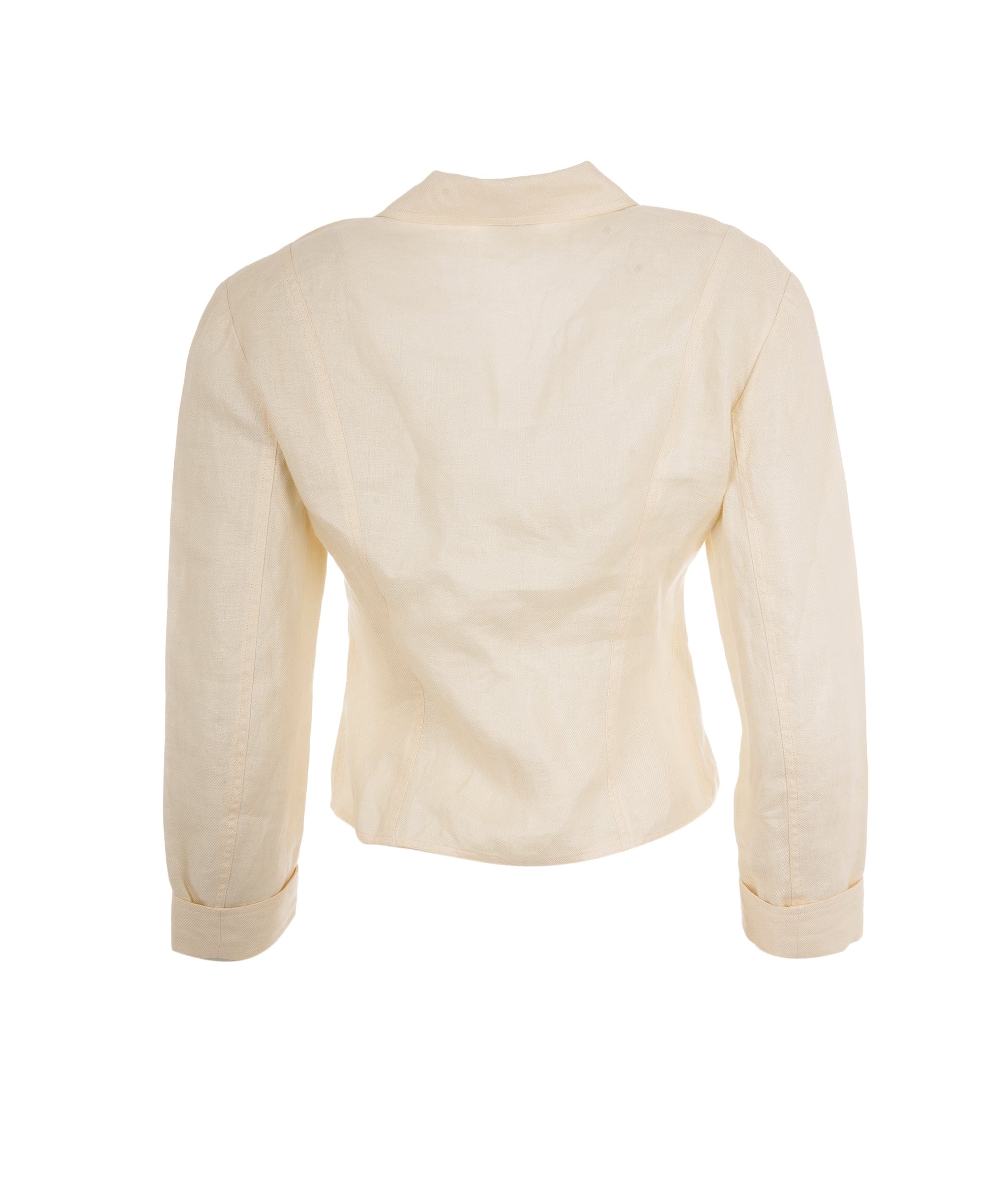 Chanel Chanel Vintage Linen Sunburst Button Coat  ALC2661