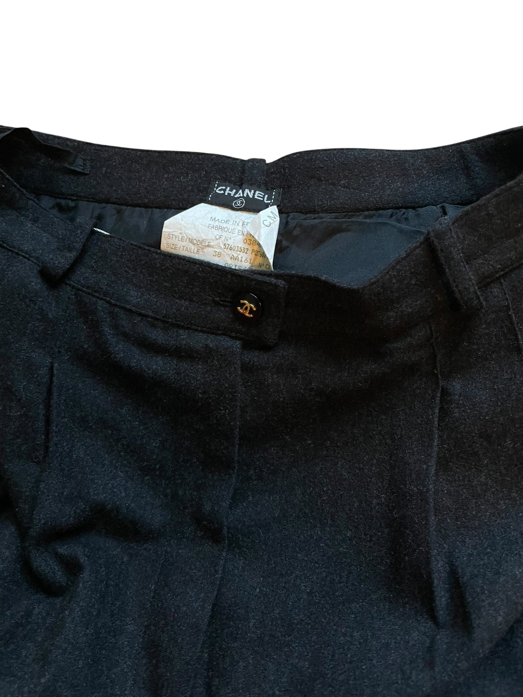 Chanel Chanel Vintage Logo Trim Pants DXBK0552